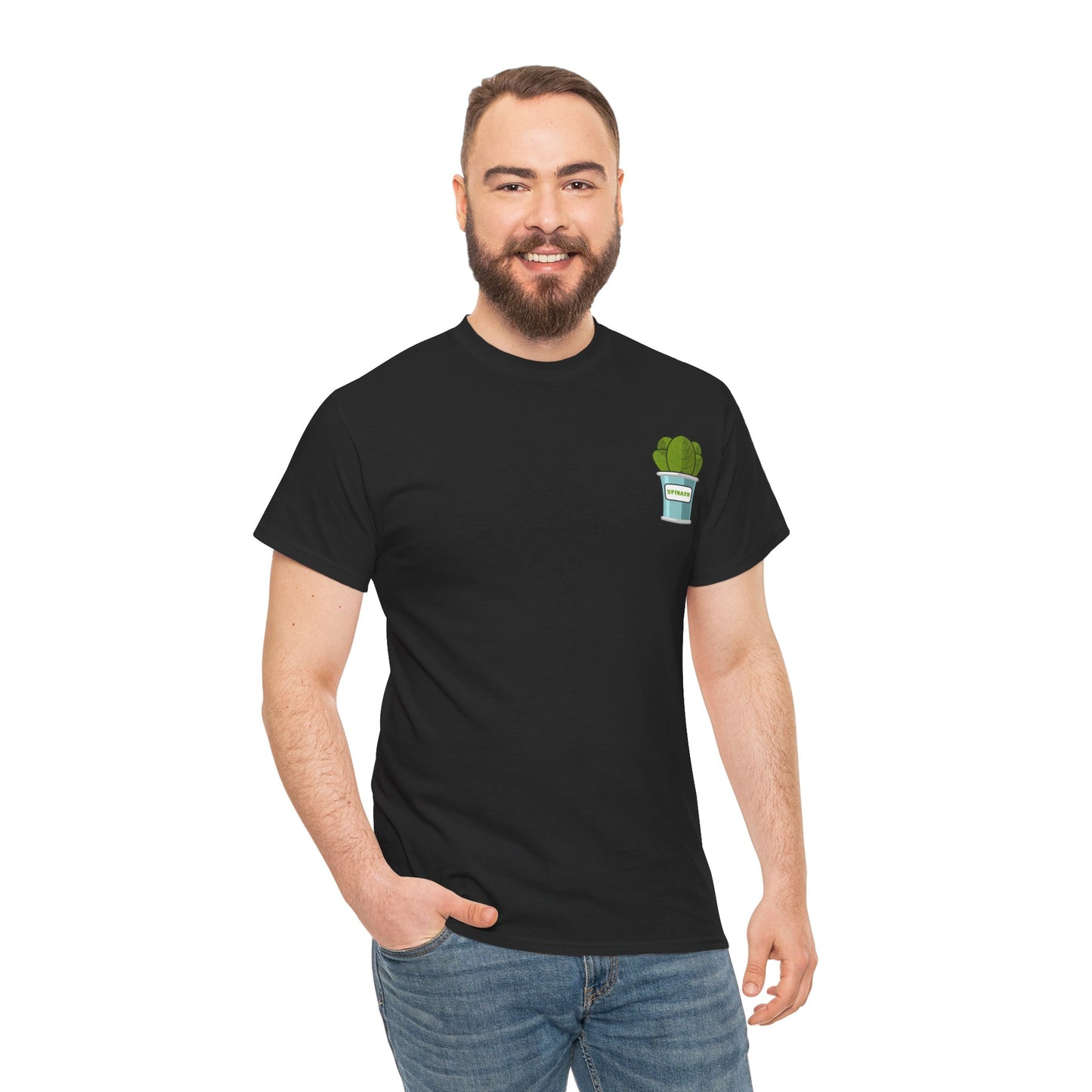 Popeye Front & Back Unisex Tee Shirt Print – Cotton