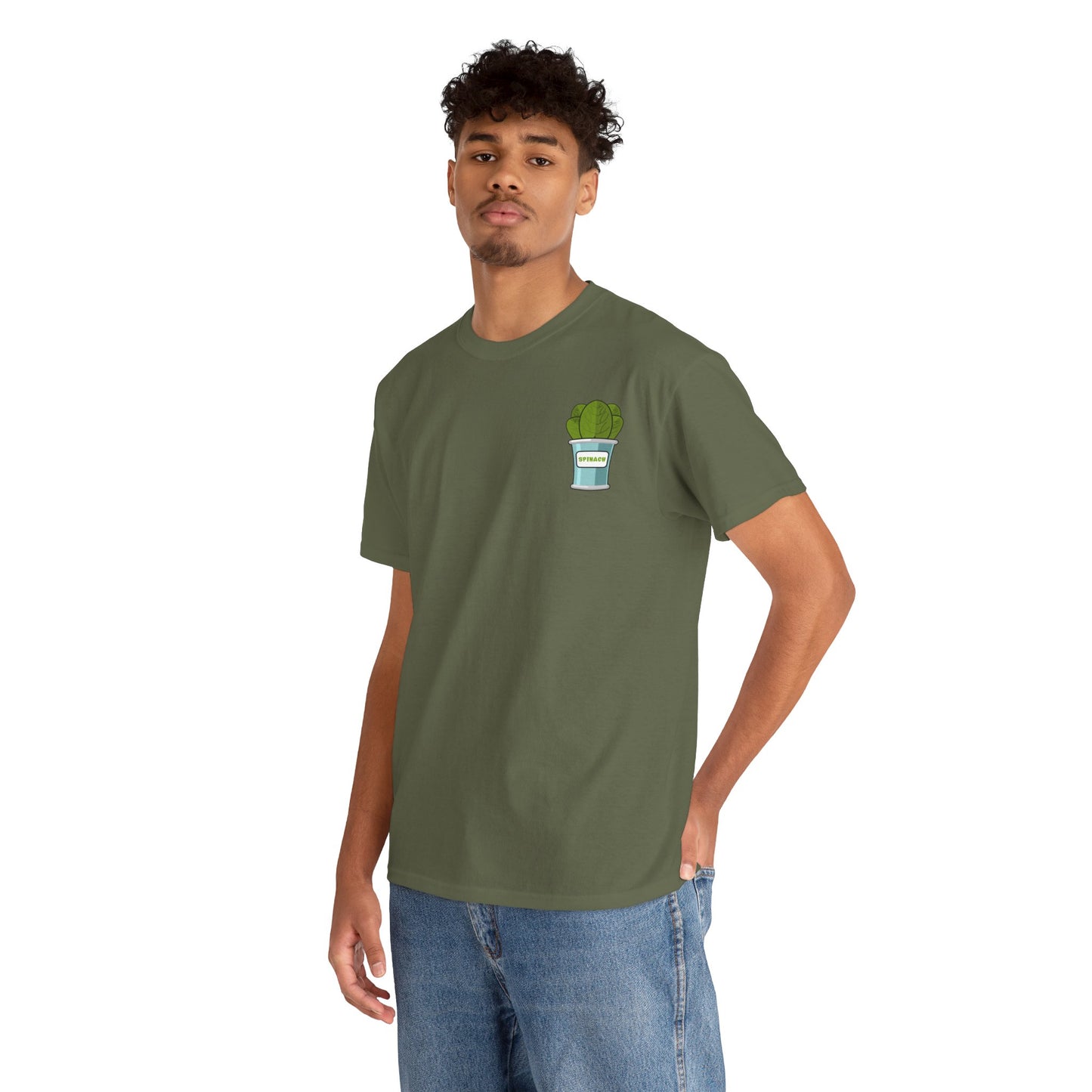 Popeye Front & Back Unisex Tee Shirt Print – Cotton