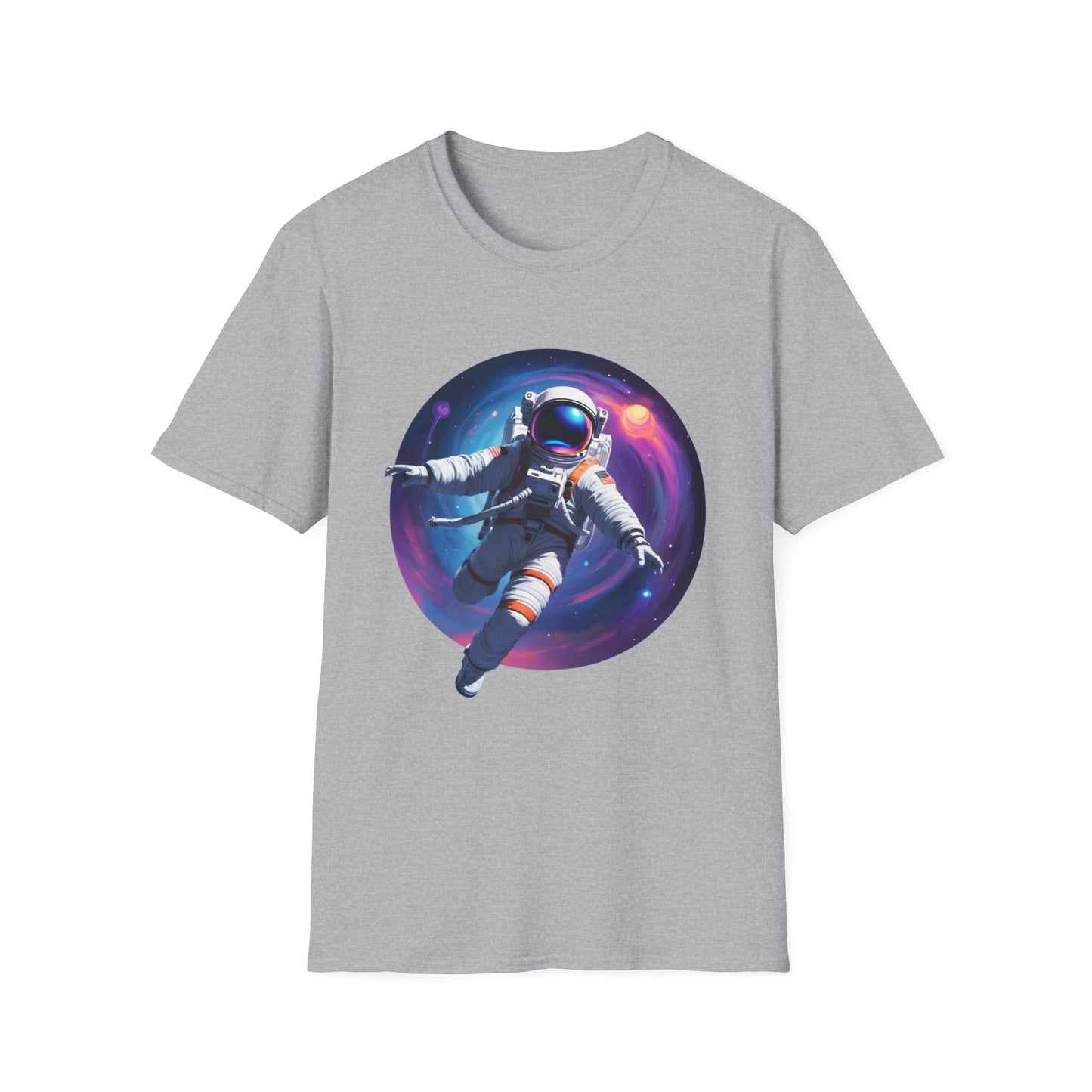Cosmic Astronaut Unisex Softstyle T-Shirt | Space Theme Graphic Tee