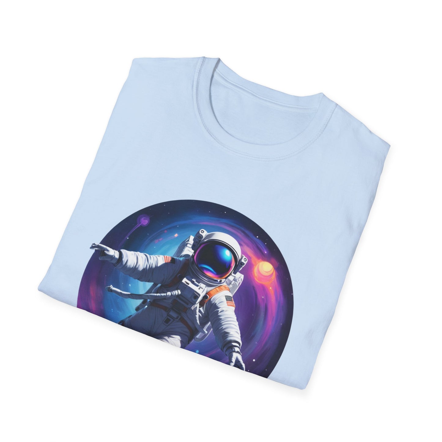 Cosmic Astronaut Unisex Softstyle T-Shirt | Space Theme Graphic Tee