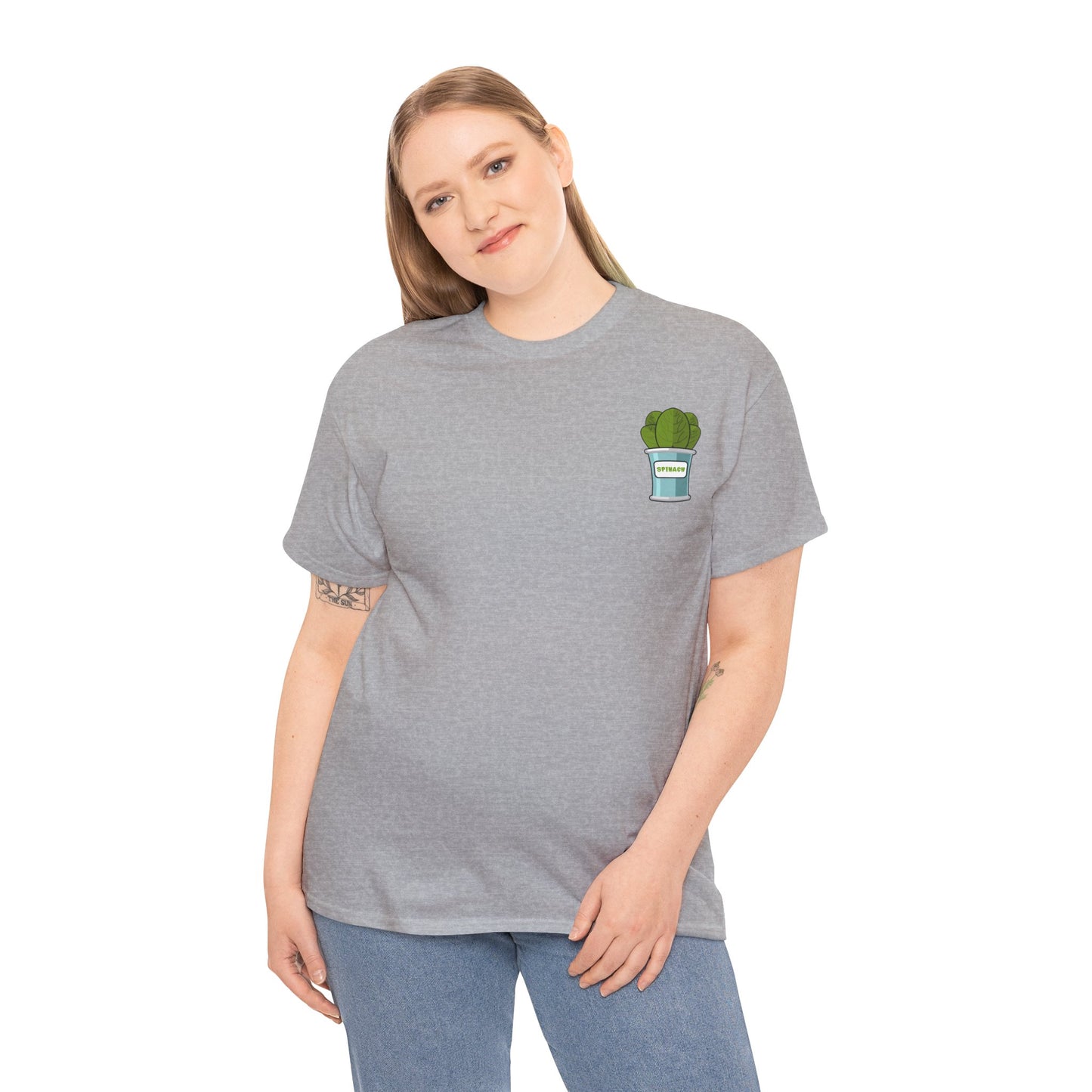 Popeye Front & Back Unisex Tee Shirt Print – Cotton