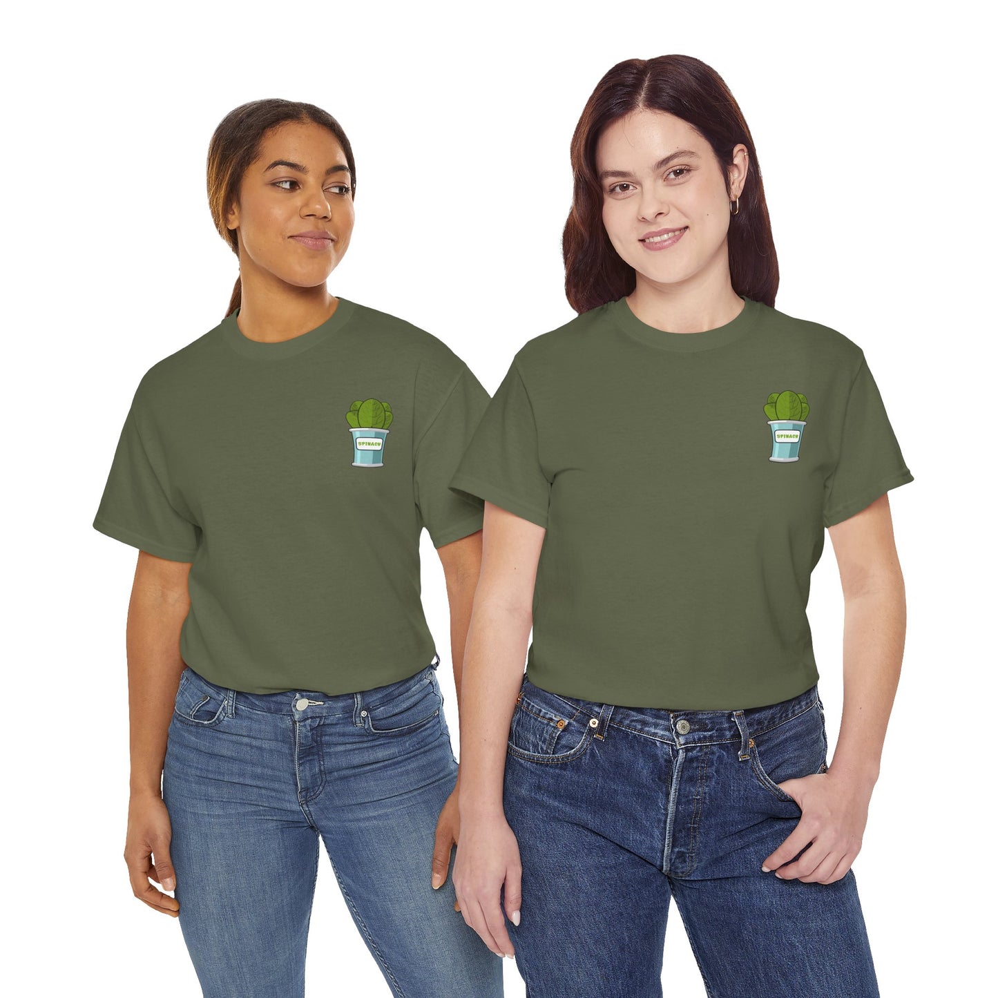 Popeye Front & Back Unisex Tee Shirt Print – Cotton