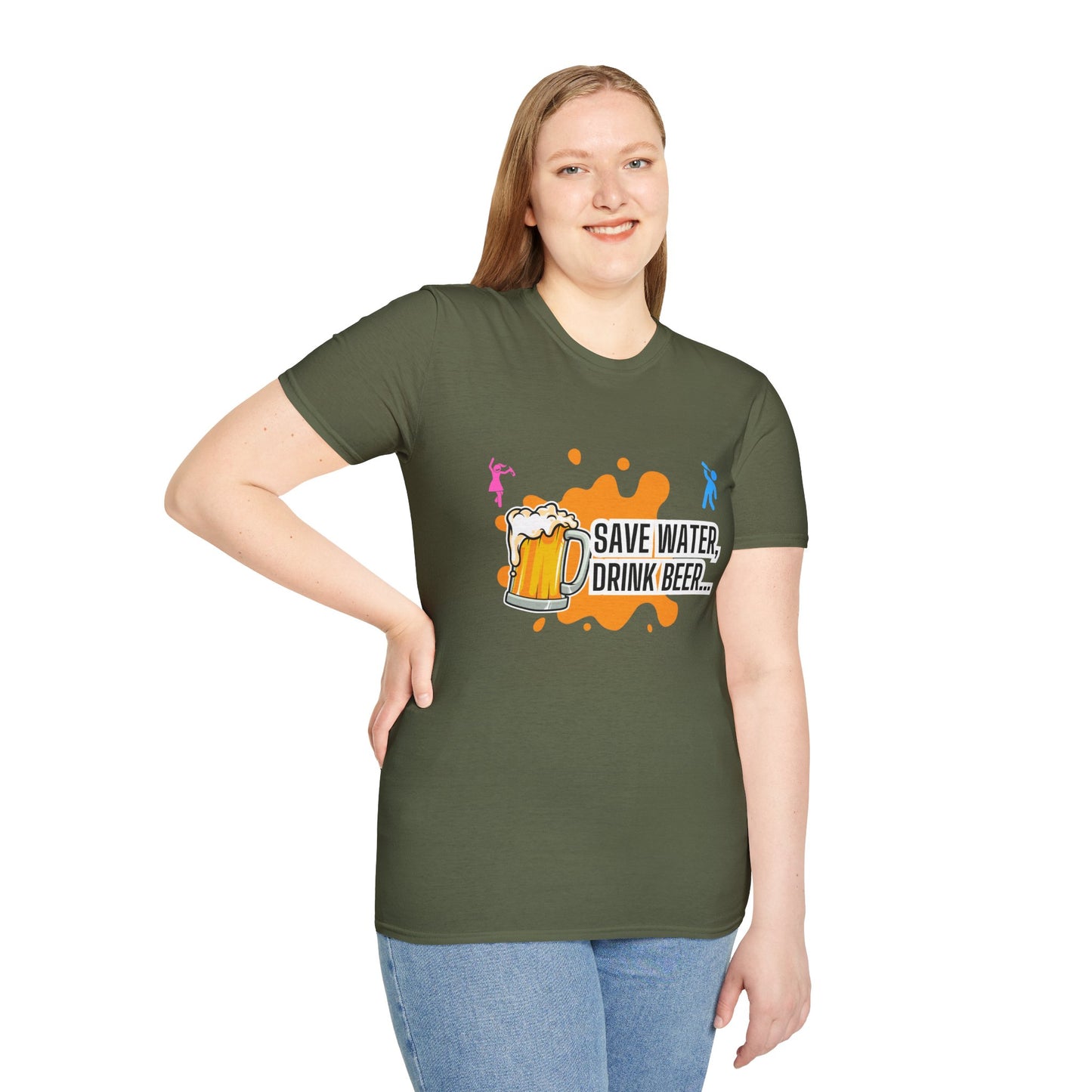 Save Water Drink Beer Unisex T-Shirt | Perfect for Beer Lovers & Casual Gatherings
