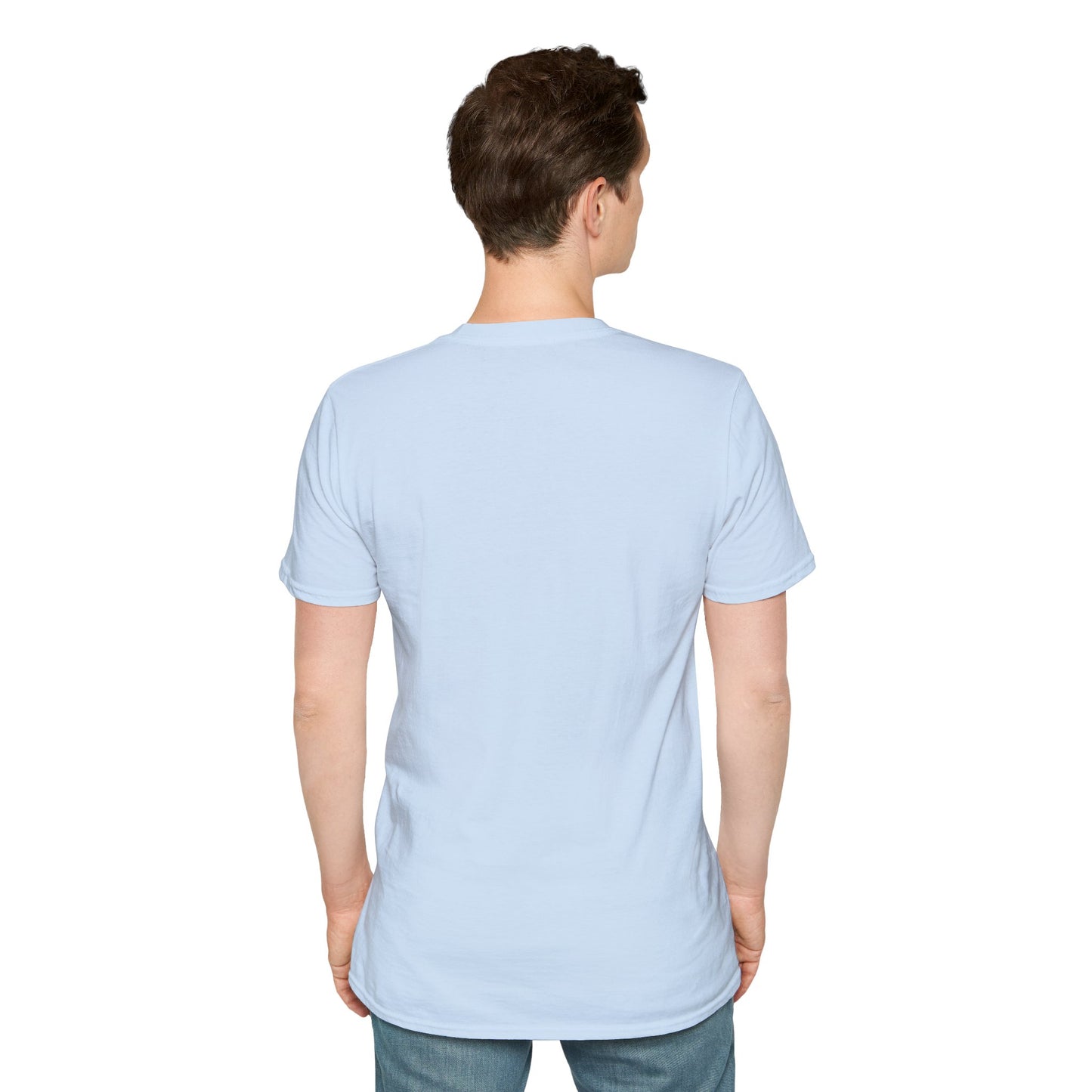 Cosmic Explorer Unisex Softstyle T-Shirt - Astronaut in Space Design