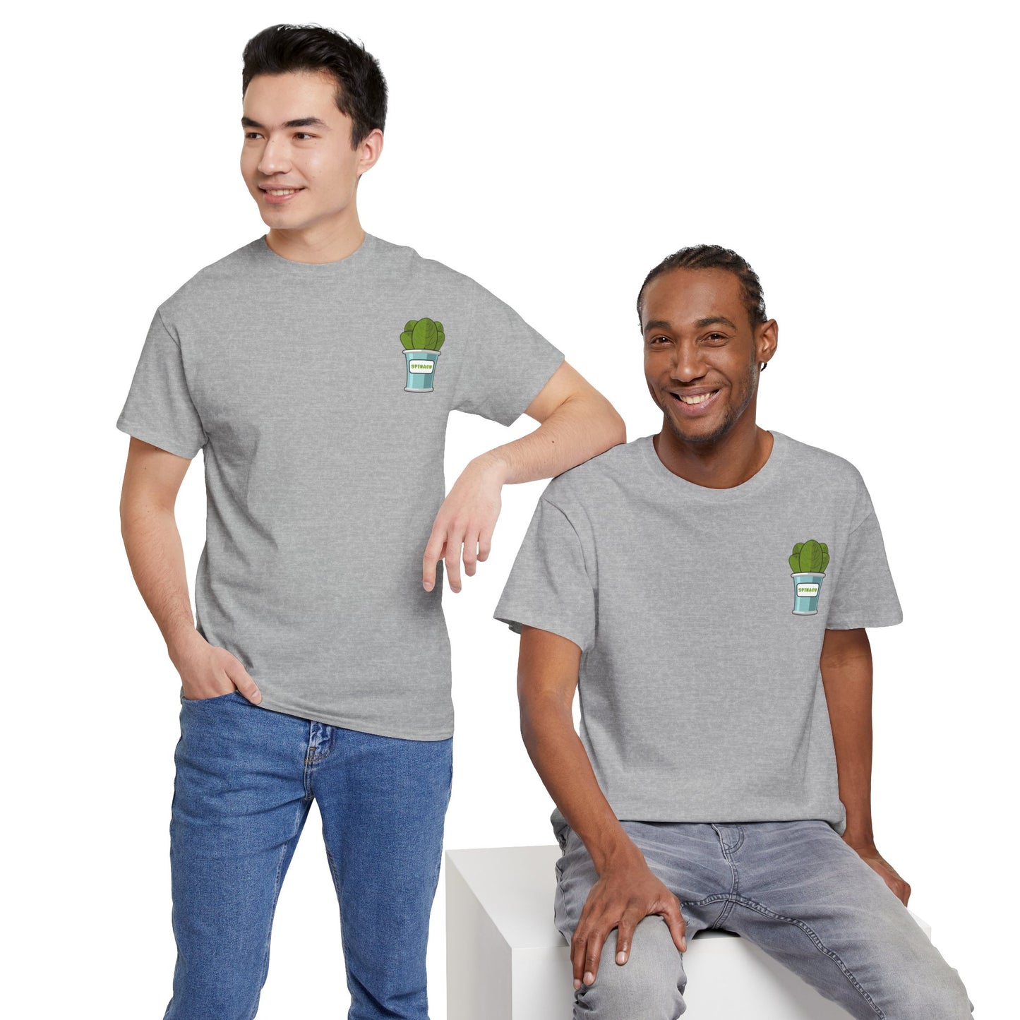 Popeye Front & Back Unisex Tee Shirt Print – Cotton