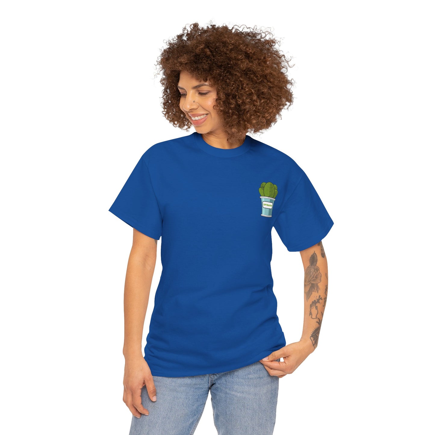 Popeye Front & Back Unisex Tee Shirt Print – Cotton