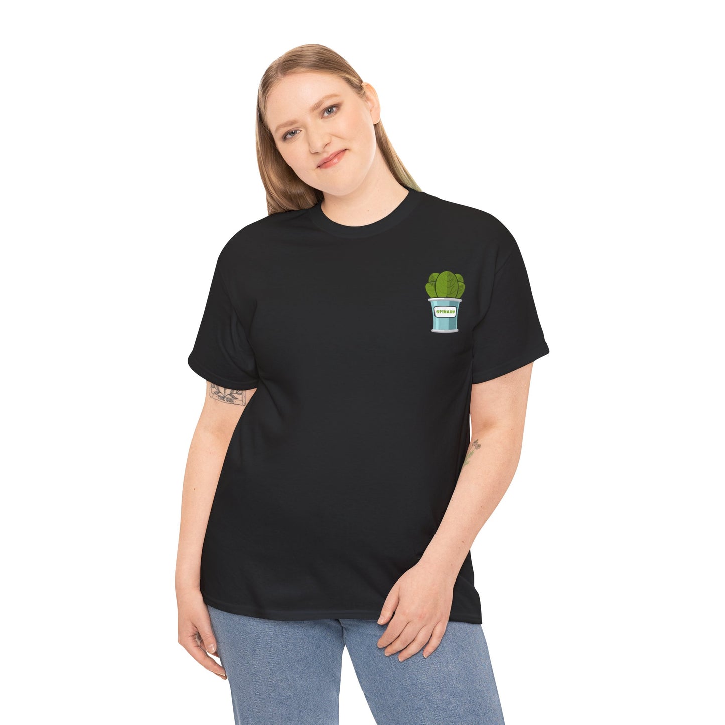 Popeye Front & Back Unisex Tee Shirt Print – Cotton