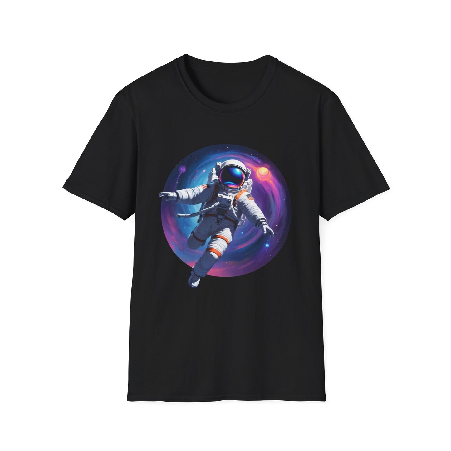 Cosmic Astronaut Unisex Softstyle T-Shirt | Space Theme Graphic Tee