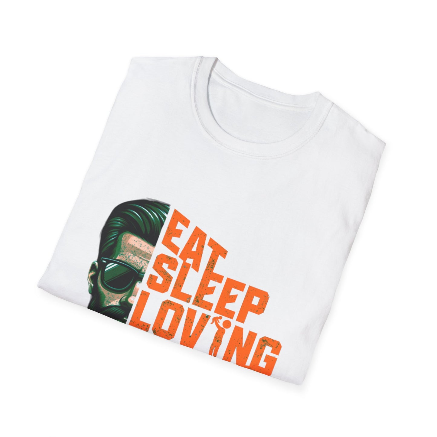 Proud Daddy Unisex Softstyle T-Shirt - Eat Sleep Loving Repeat