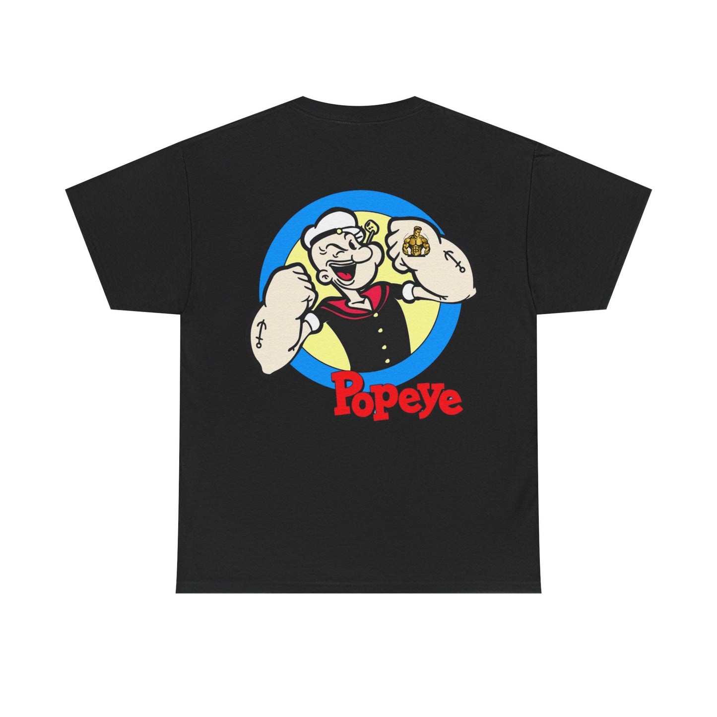 Popeye Front & Back Unisex Tee Shirt Print – Cotton