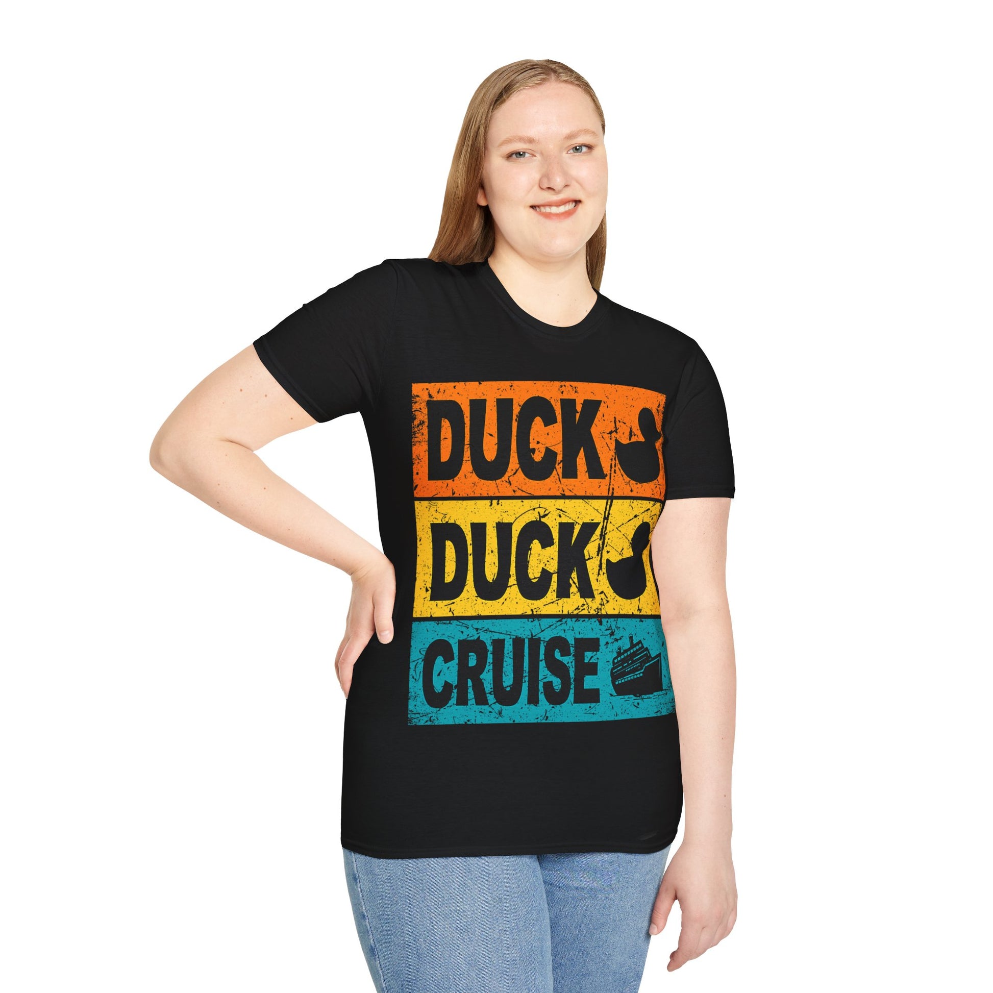 Duck Duck Choose Unisex Softstyle T-Shirt, Cute Animal Tee, Funny Graphic Shirt, Gift for Duck Lovers, Casual Wear, Summer Outfit