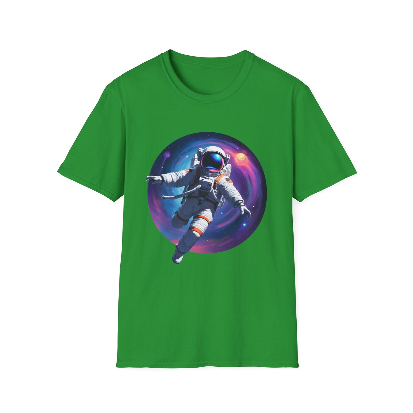 Cosmic Astronaut Unisex Softstyle T-Shirt | Space Theme Graphic Tee