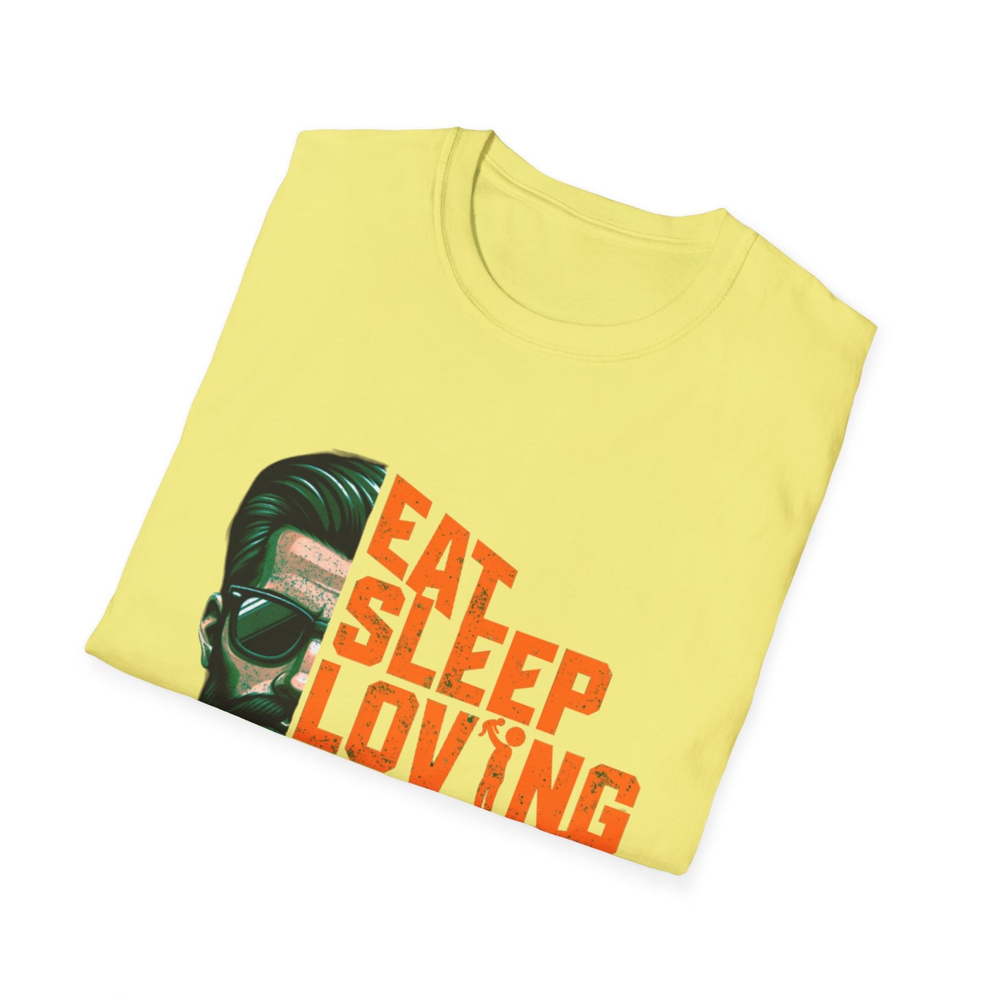 Proud Daddy Unisex Softstyle T-Shirt - Eat Sleep Loving Repeat