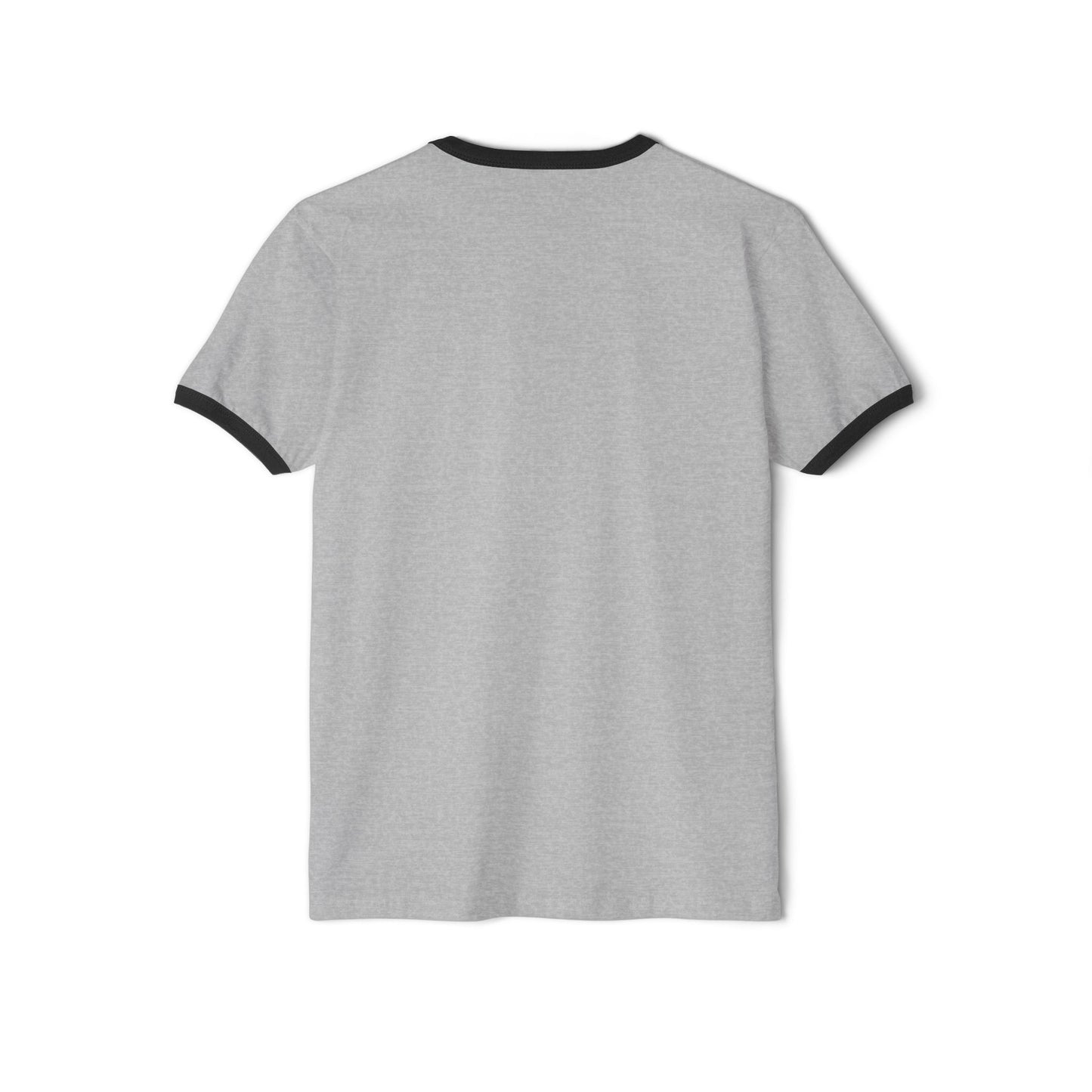 Unisex Cotton Ringer T-Shirt - Outlaw Bear Graphic Tee - Active or Inactive
