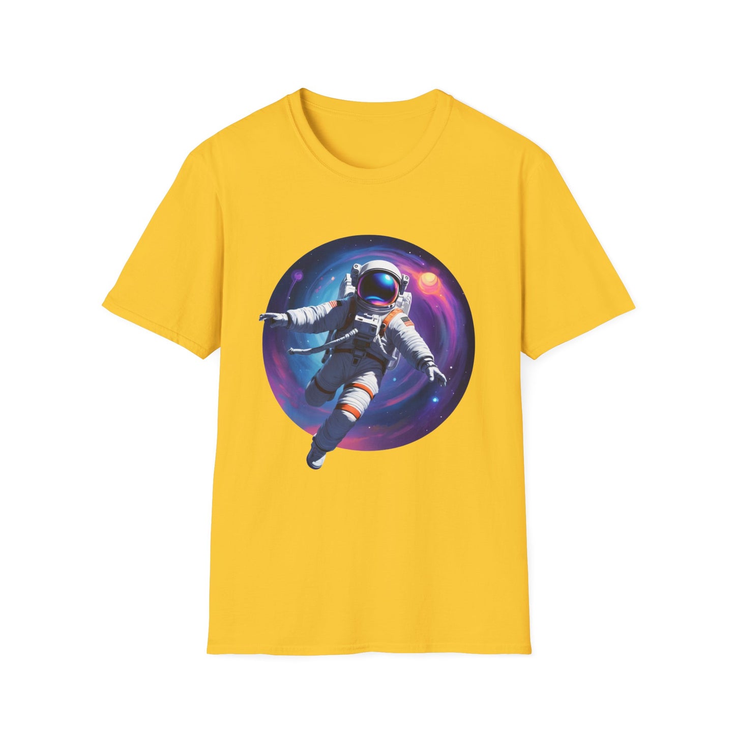 Cosmic Astronaut Unisex Softstyle T-Shirt | Space Theme Graphic Tee