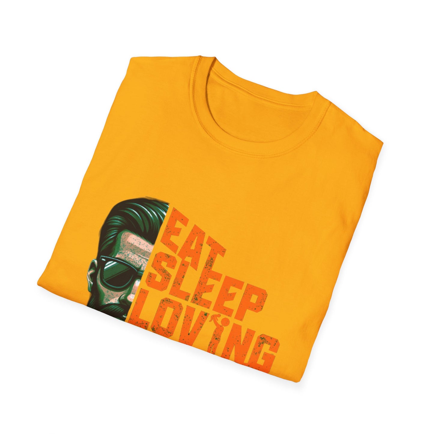 Proud Daddy Unisex Softstyle T-Shirt - Eat Sleep Loving Repeat