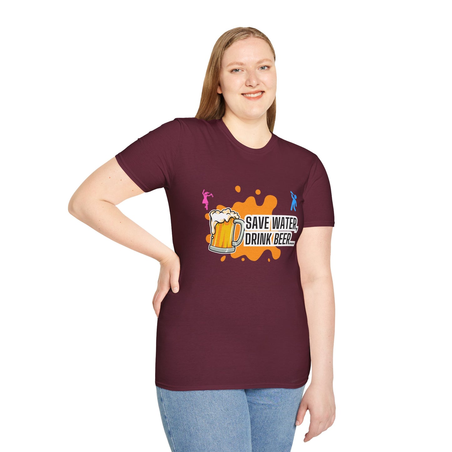 Save Water Drink Beer Unisex T-Shirt | Perfect for Beer Lovers & Casual Gatherings