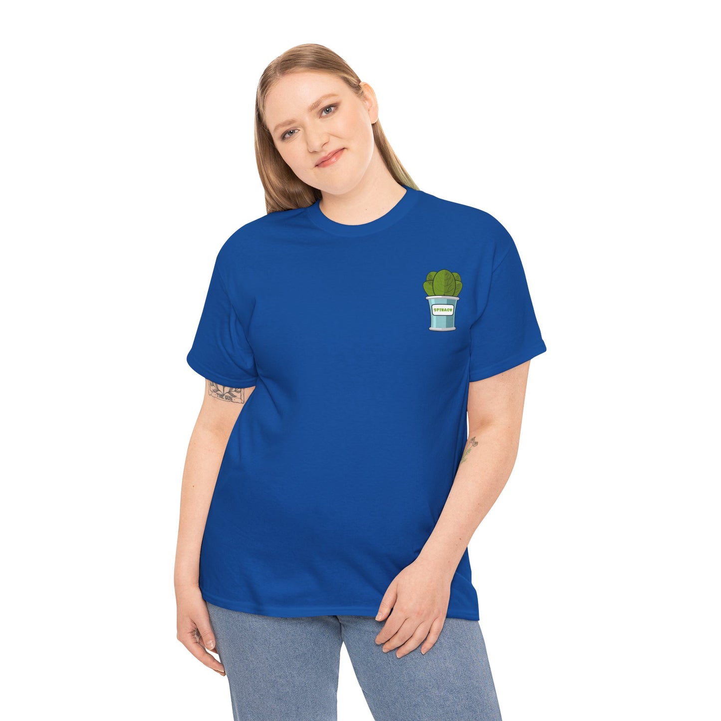 Popeye Front & Back Unisex Tee Shirt Print – Cotton