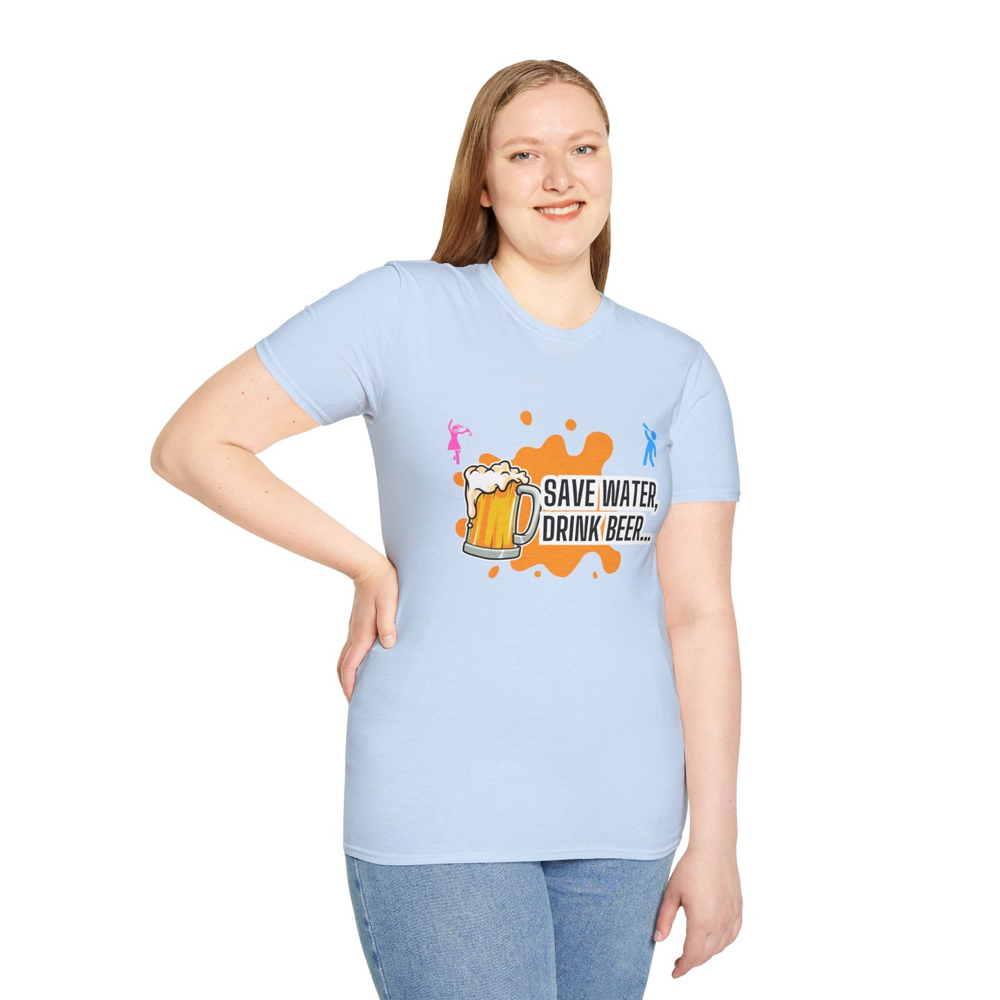 Save Water Drink Beer Unisex T-Shirt | Perfect for Beer Lovers & Casual Gatherings