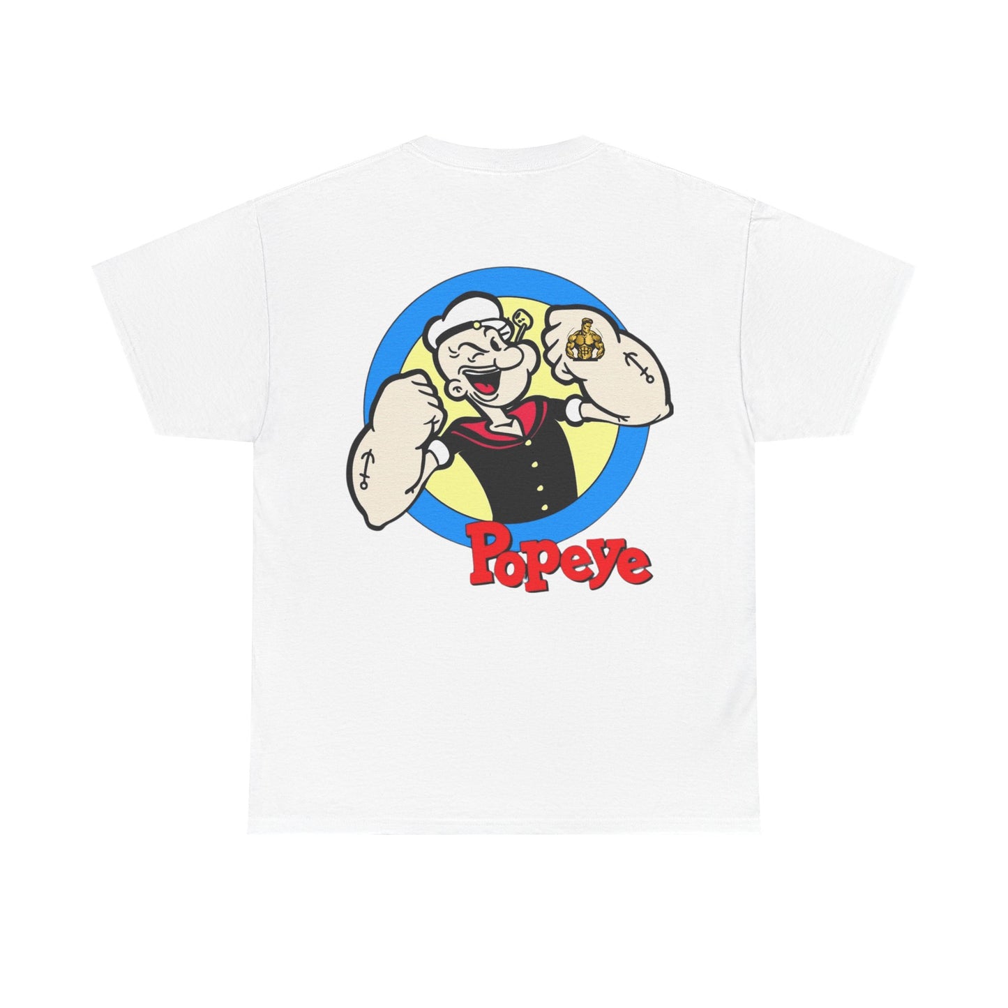 Popeye Front & Back Unisex Tee Shirt Print – Cotton