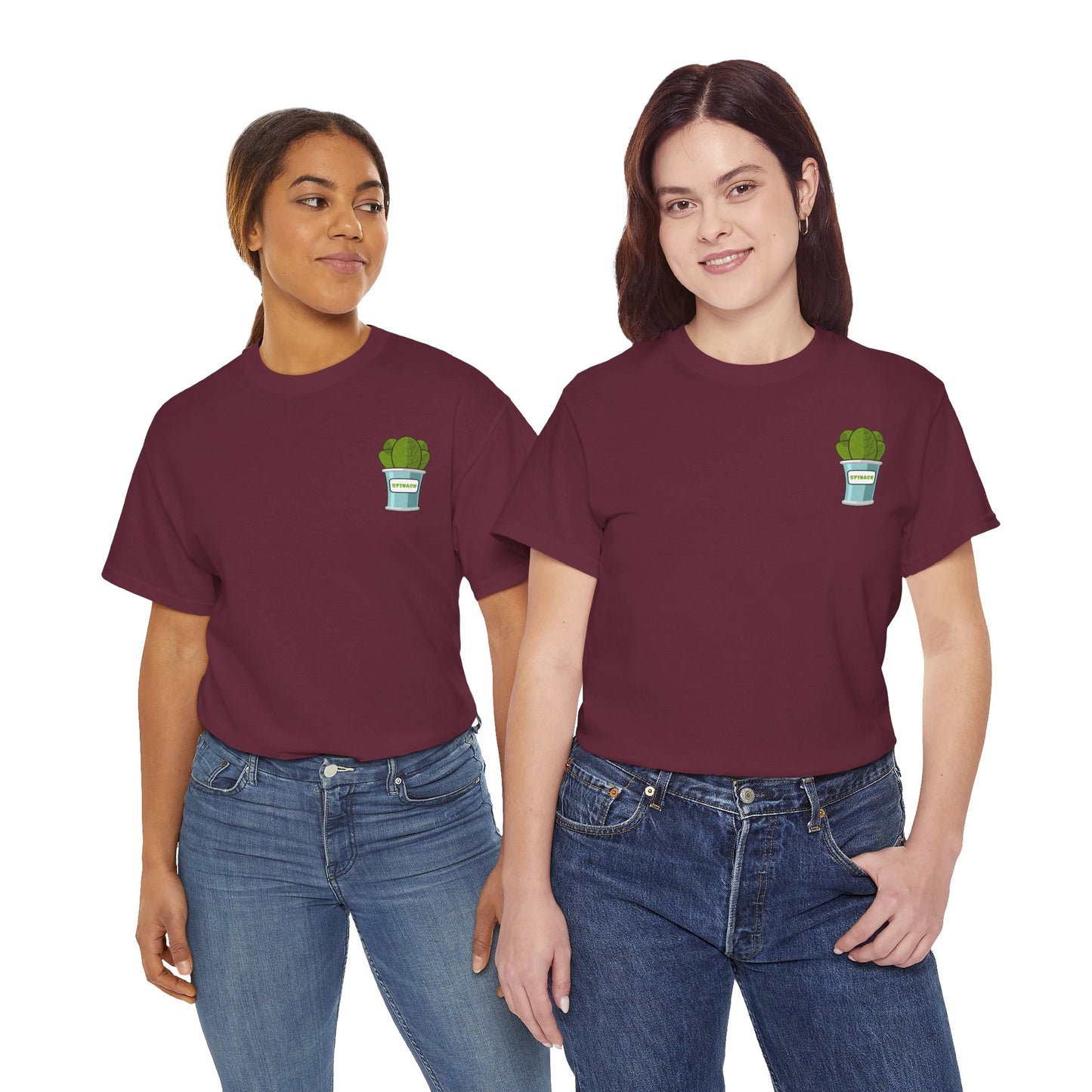 Popeye Front & Back Unisex Tee Shirt Print – Cotton