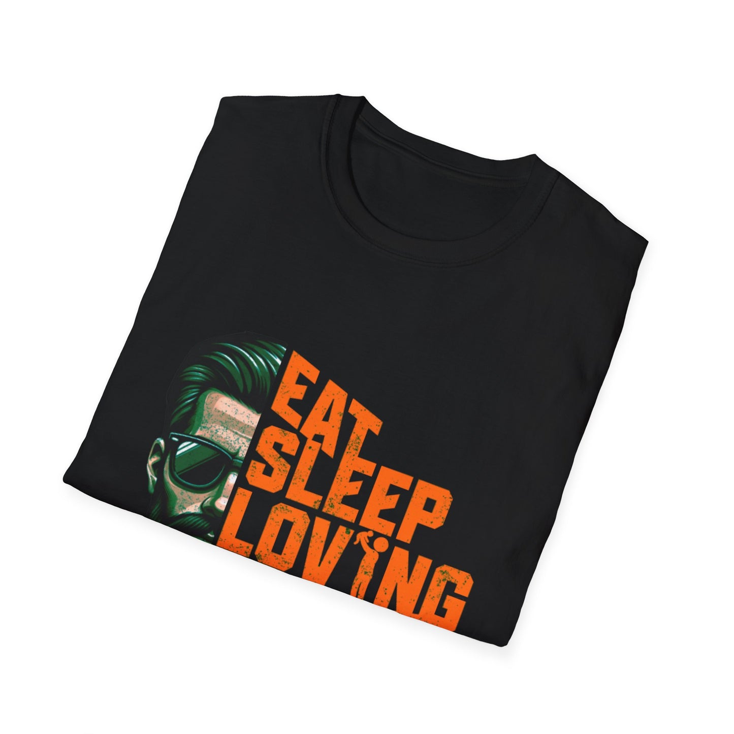 Proud Daddy Unisex Softstyle T-Shirt - Eat Sleep Loving Repeat