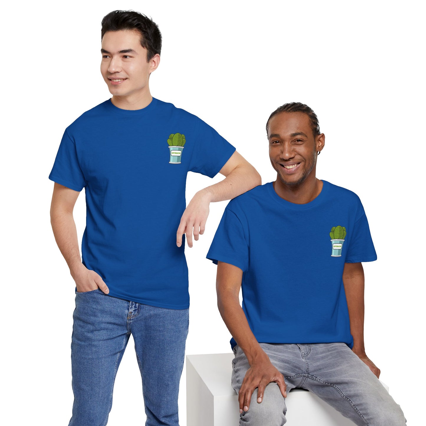 Popeye Front & Back Unisex Tee Shirt Print – Cotton
