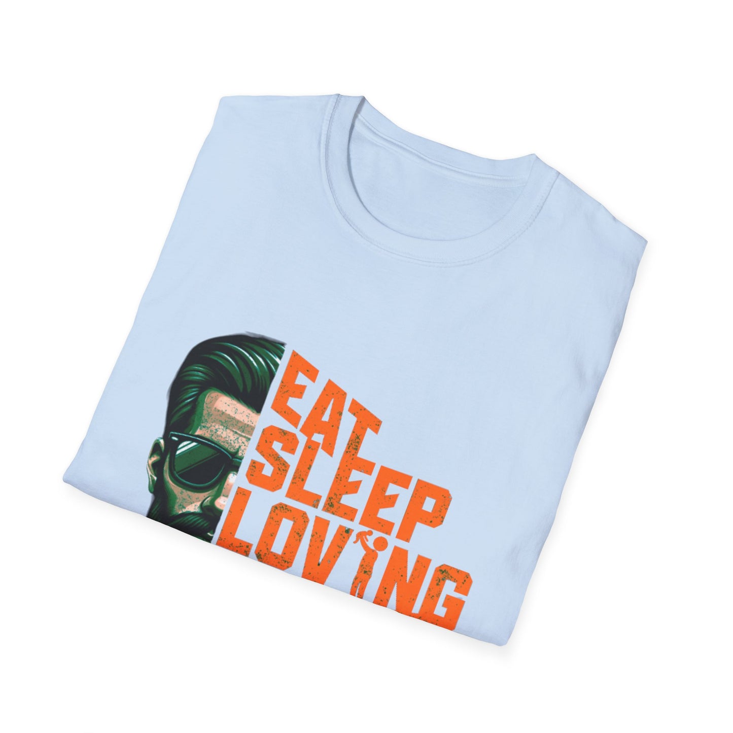 Proud Daddy Unisex Softstyle T-Shirt - Eat Sleep Loving Repeat