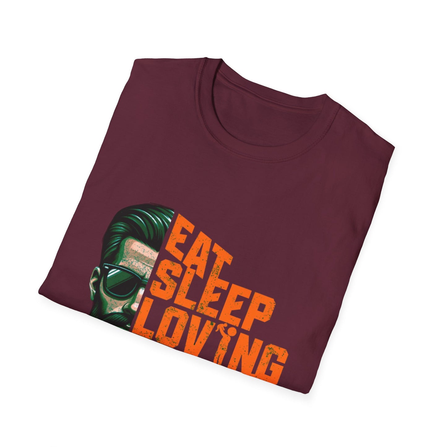 Proud Daddy Unisex Softstyle T-Shirt - Eat Sleep Loving Repeat