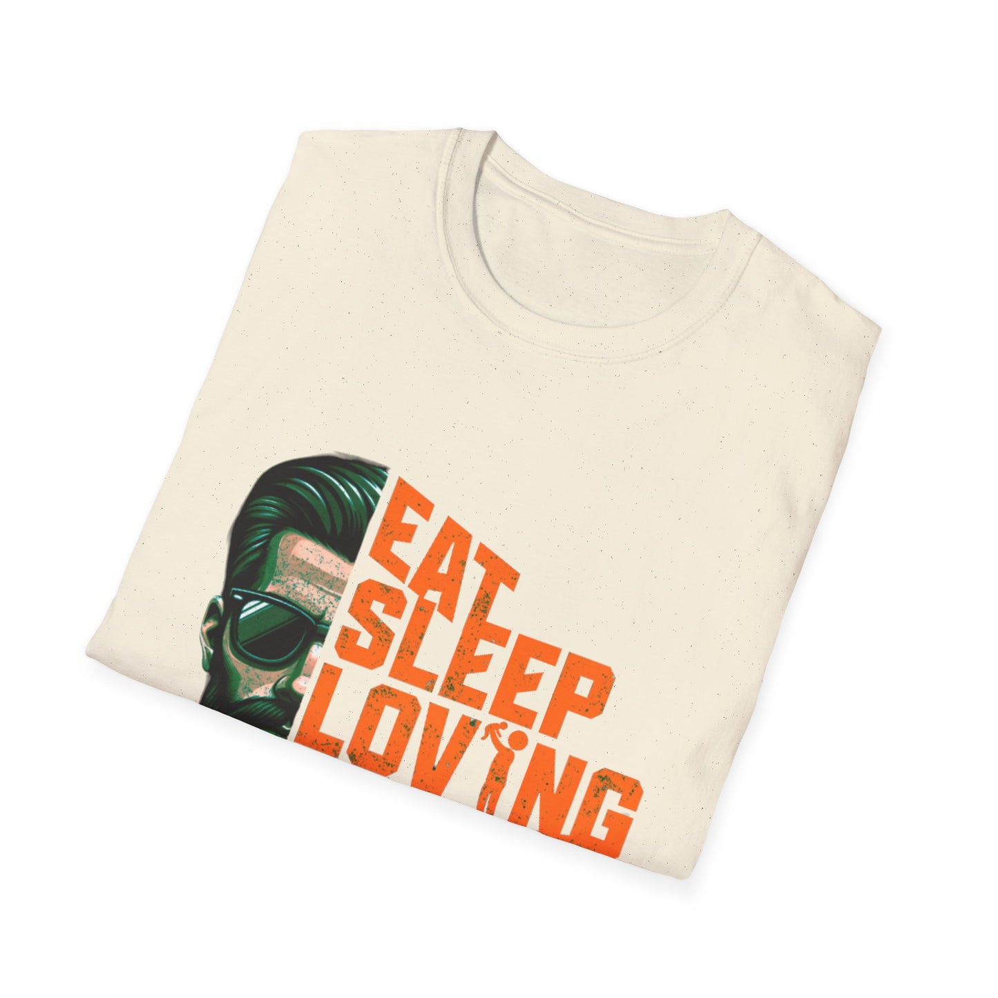 Proud Daddy Unisex Softstyle T-Shirt - Eat Sleep Loving Repeat