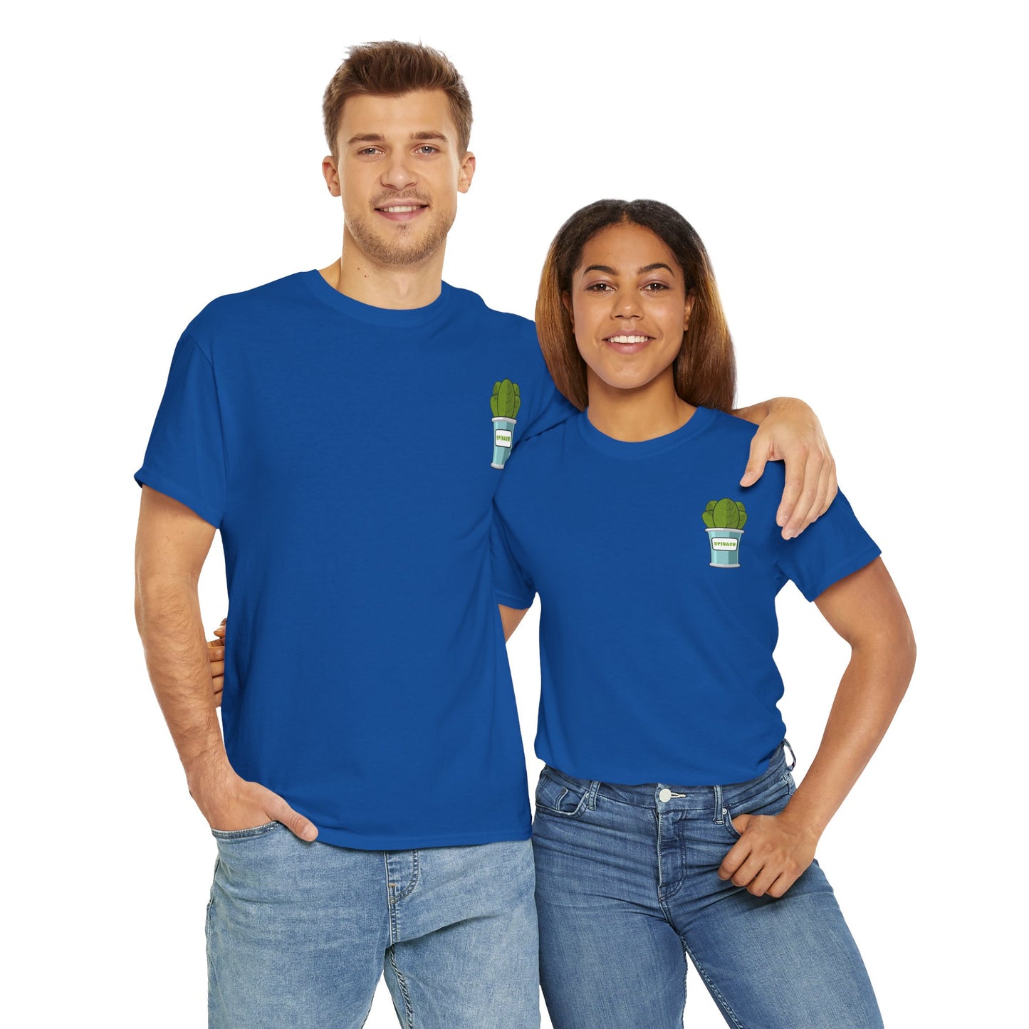 Popeye Front & Back Unisex Tee Shirt Print – Cotton
