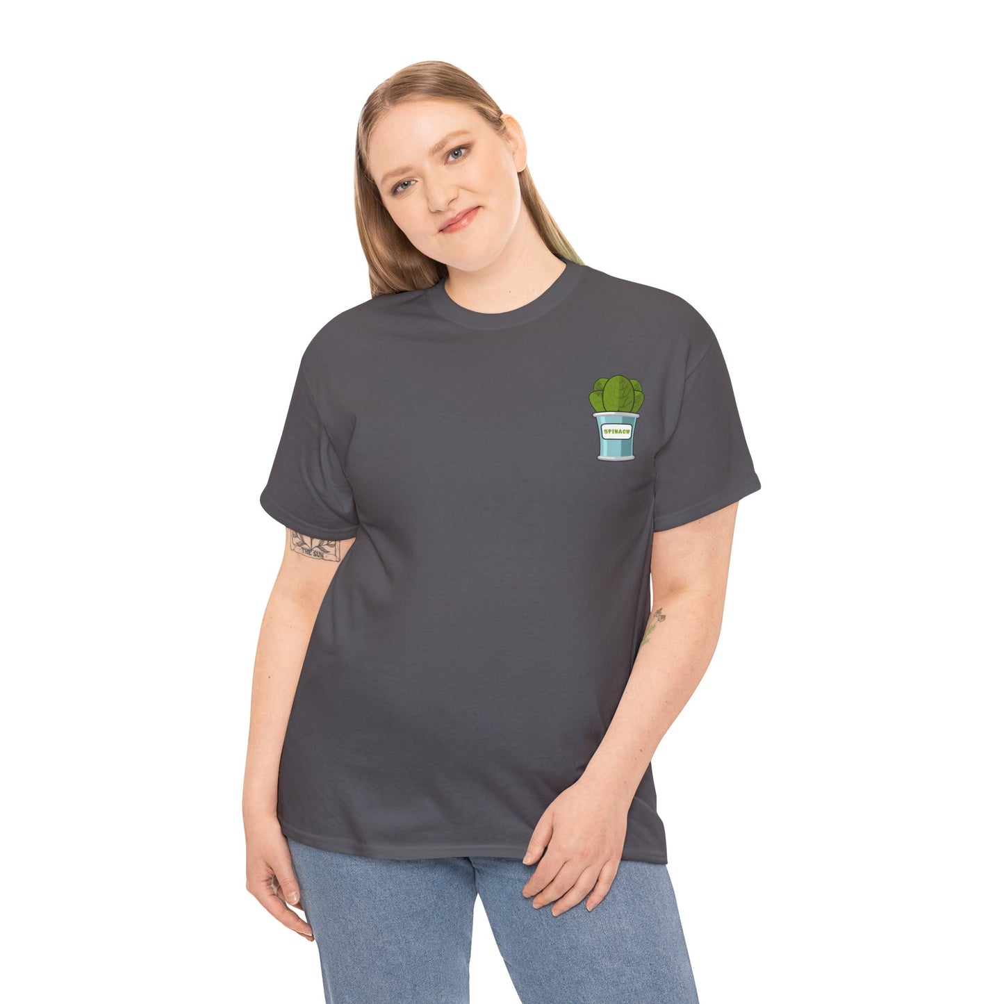 Popeye Front & Back Unisex Tee Shirt Print – Cotton