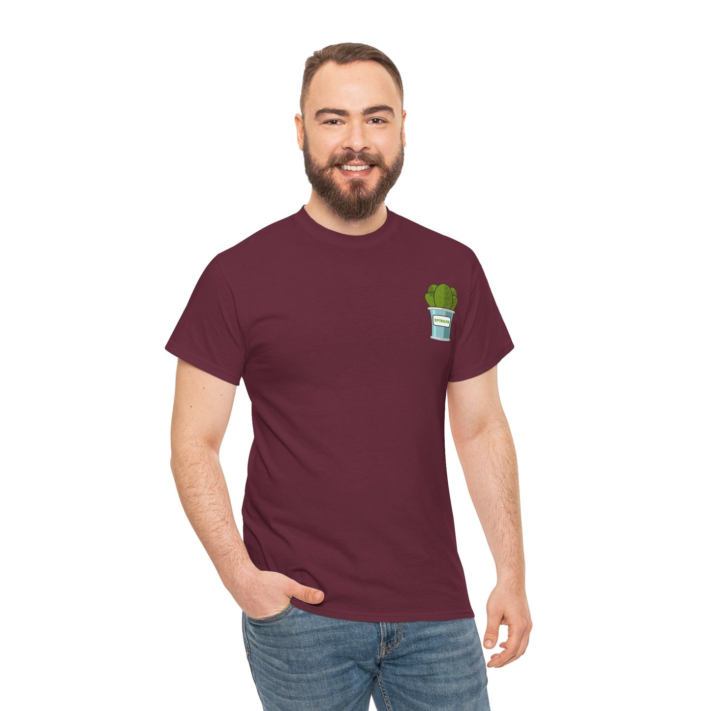 Popeye Front & Back Unisex Tee Shirt Print – Cotton