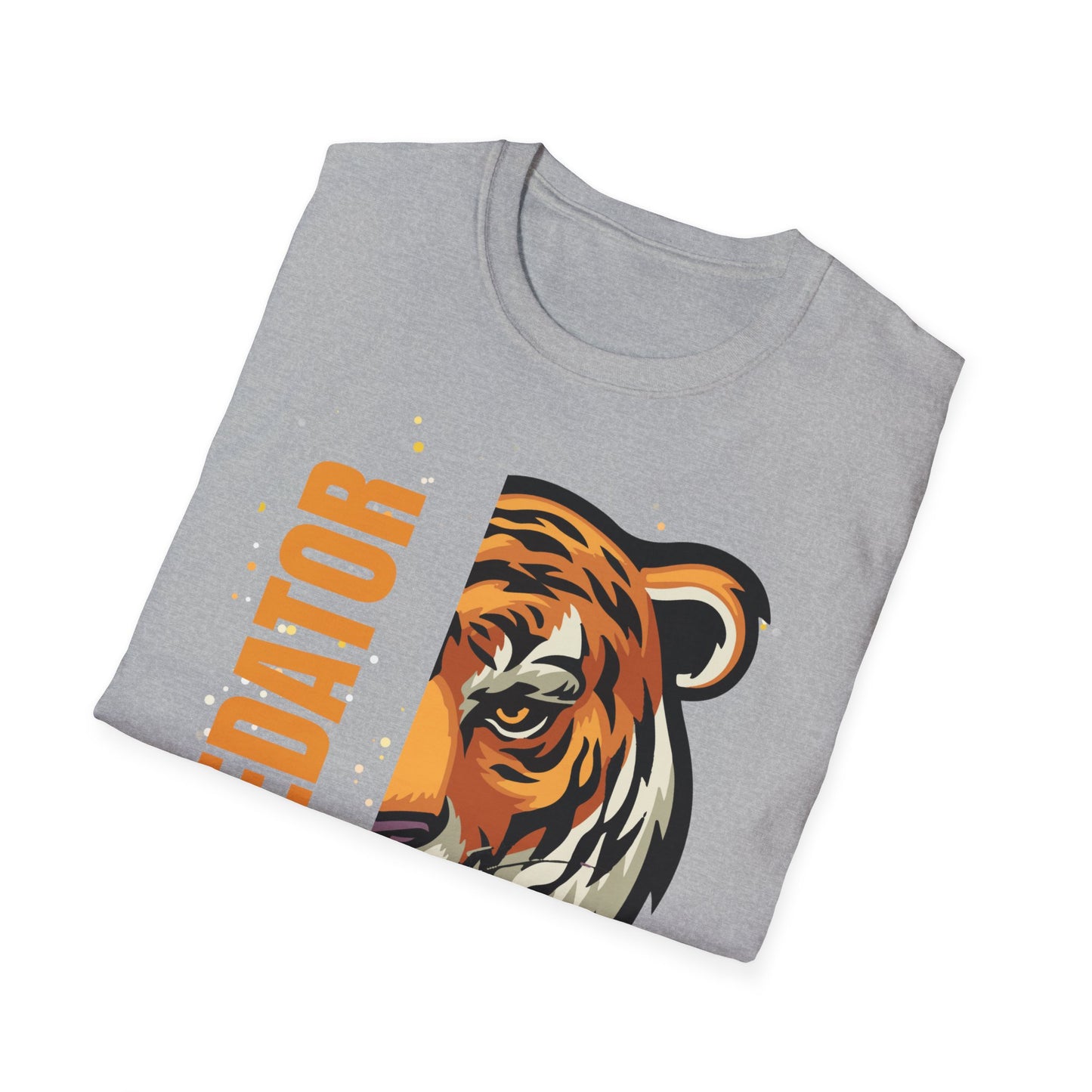 Predator Tiger Graphic Unisex Softstyle T-Shirt - Fierce Wild Animal Design