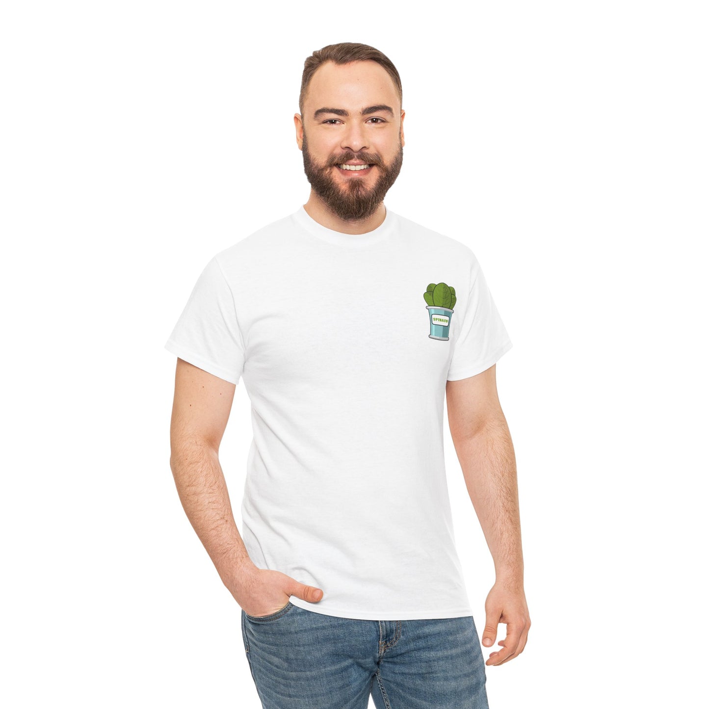 Popeye Front & Back Unisex Tee Shirt Print – Cotton