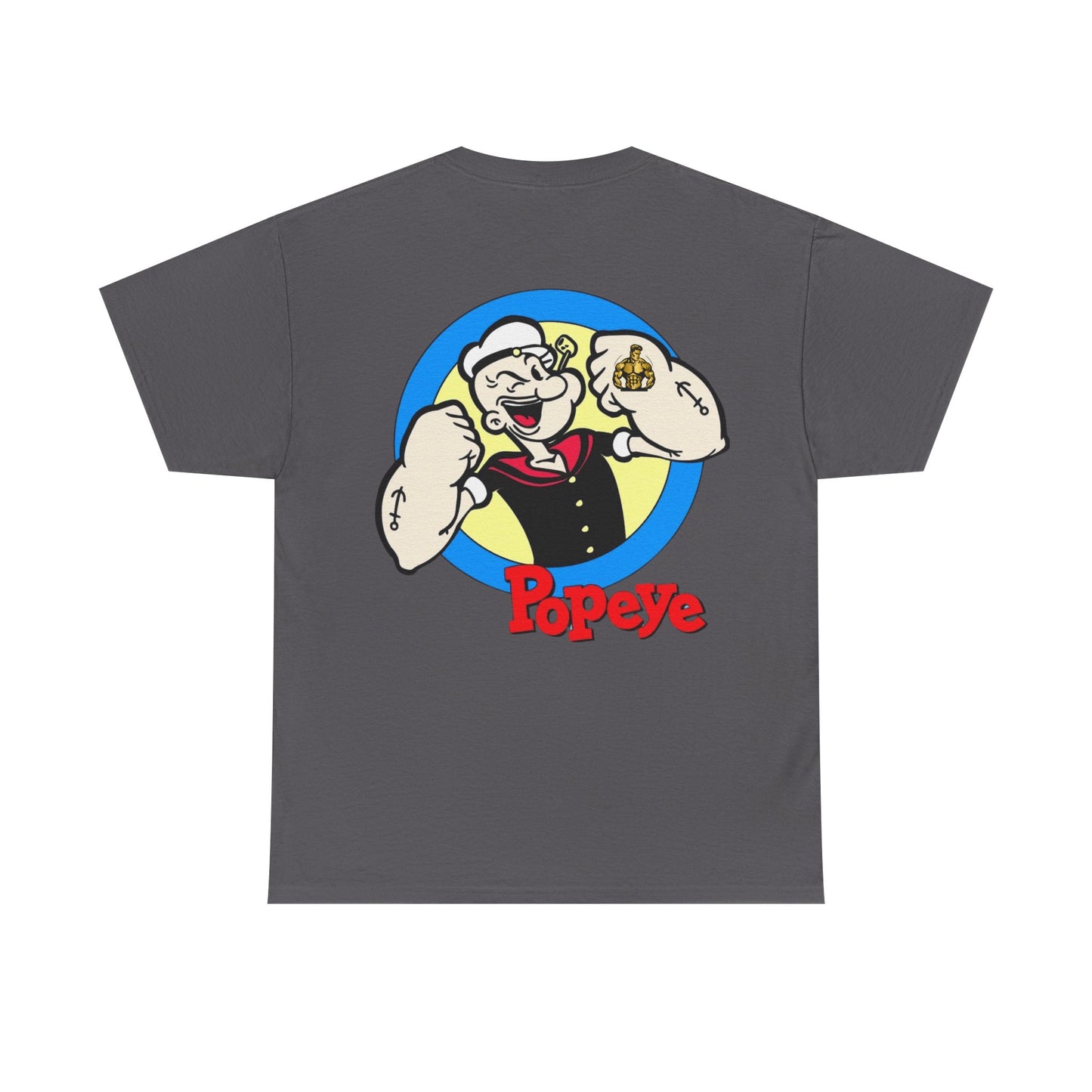 Popeye Front & Back Unisex Tee Shirt Print – Cotton