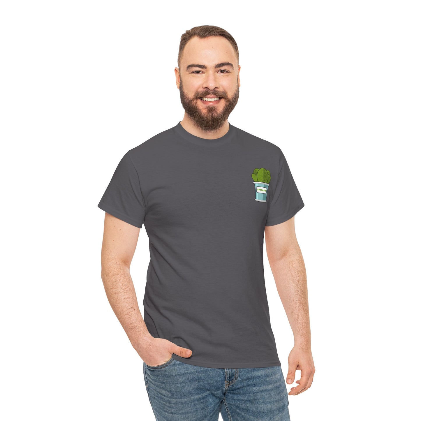 Popeye Front & Back Unisex Tee Shirt Print – Cotton