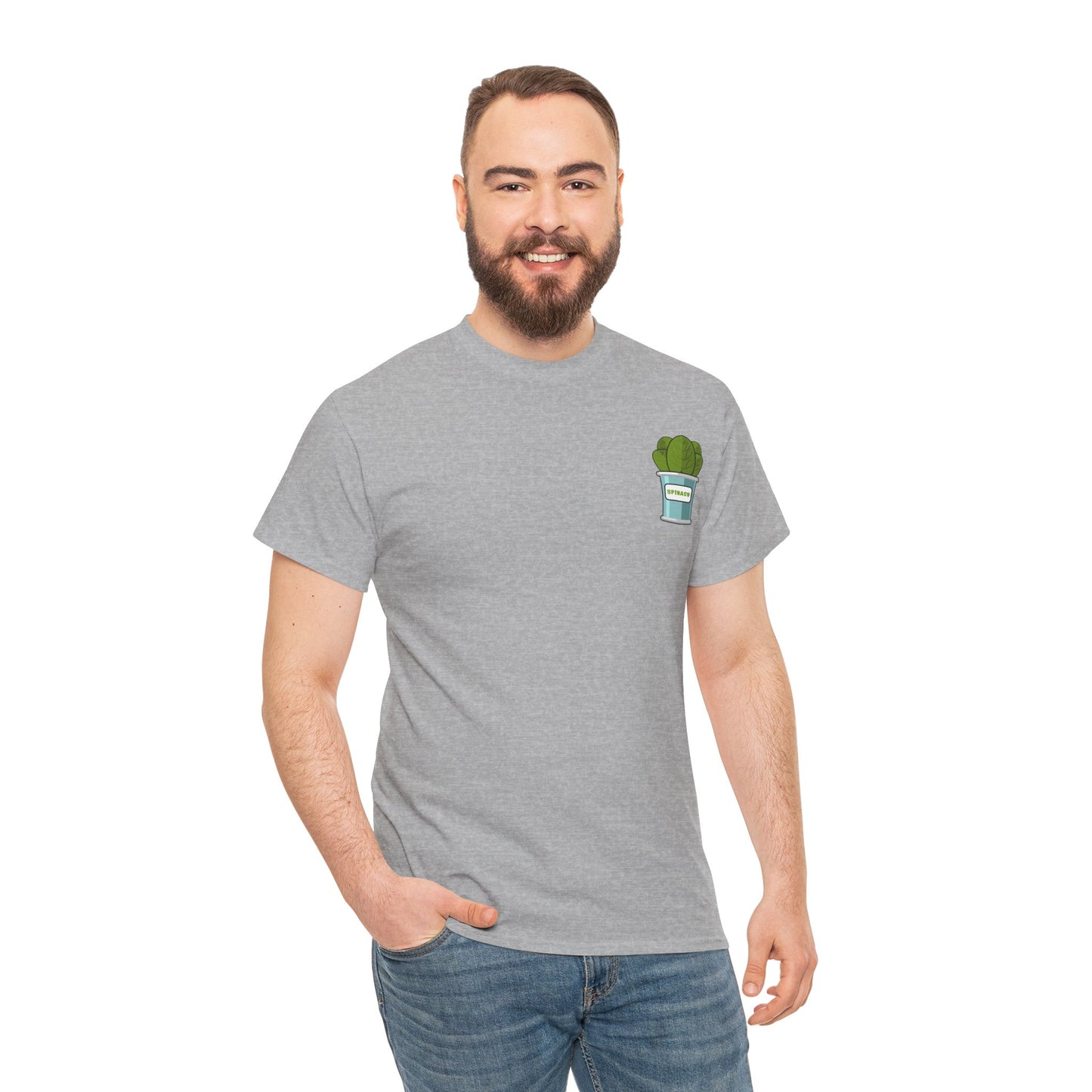 Popeye Front & Back Unisex Tee Shirt Print – Cotton