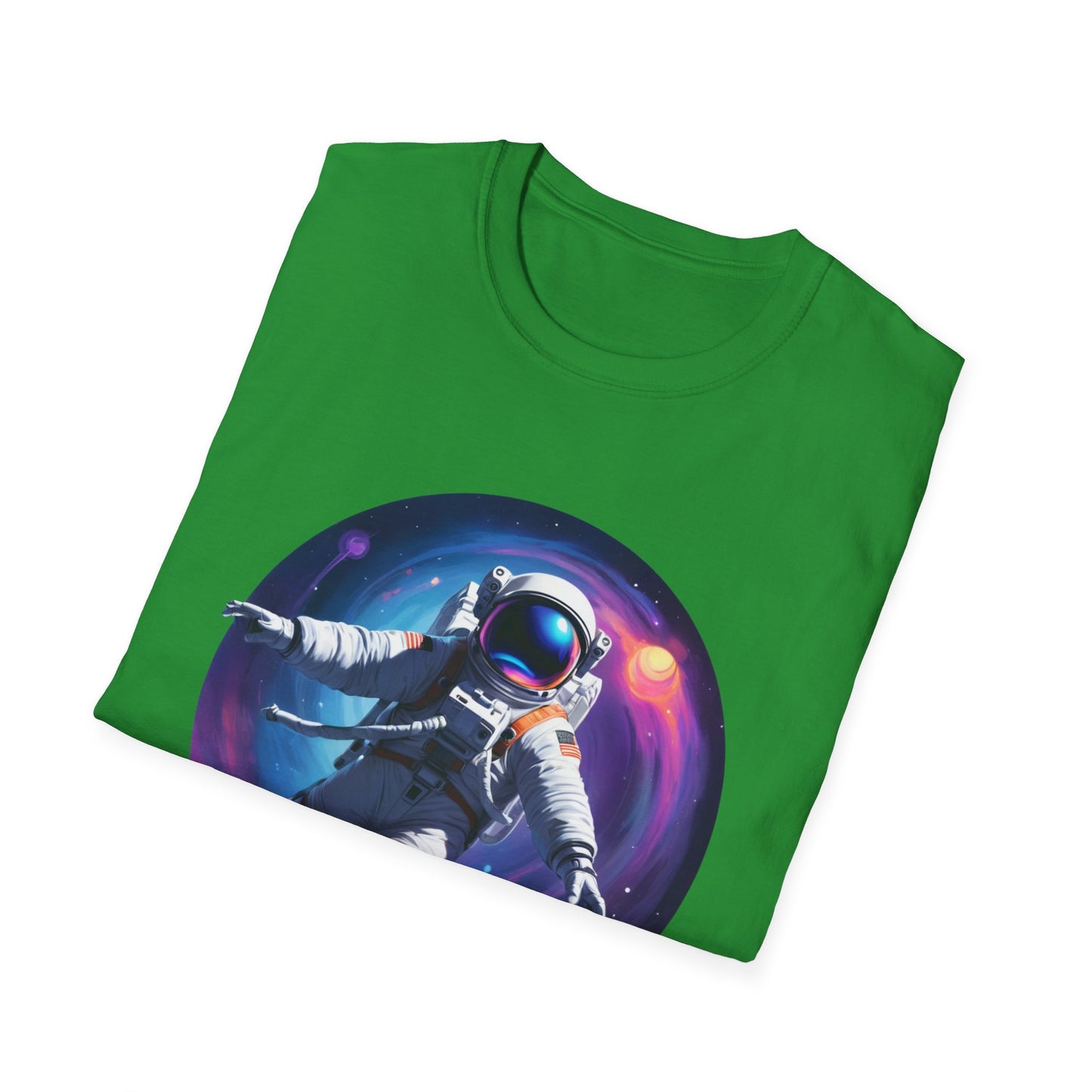 Cosmic Astronaut Unisex Softstyle T-Shirt | Space Theme Graphic Tee
