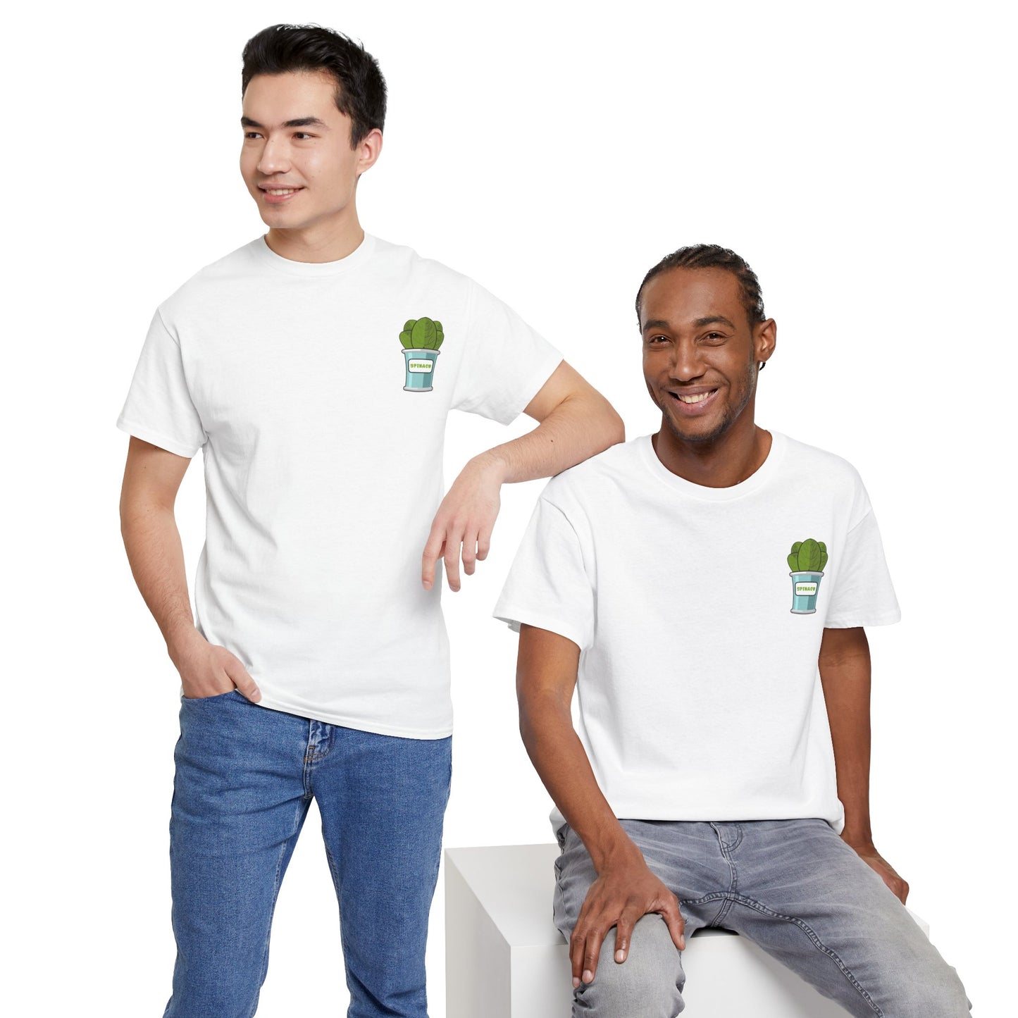 Popeye Front & Back Unisex Tee Shirt Print – Cotton
