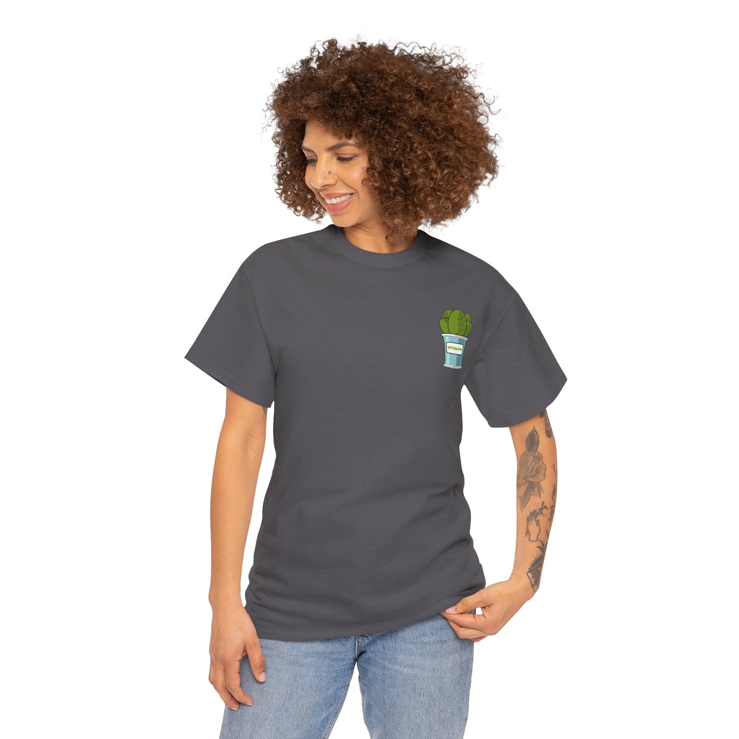 Popeye Front & Back Unisex Tee Shirt Print – Cotton