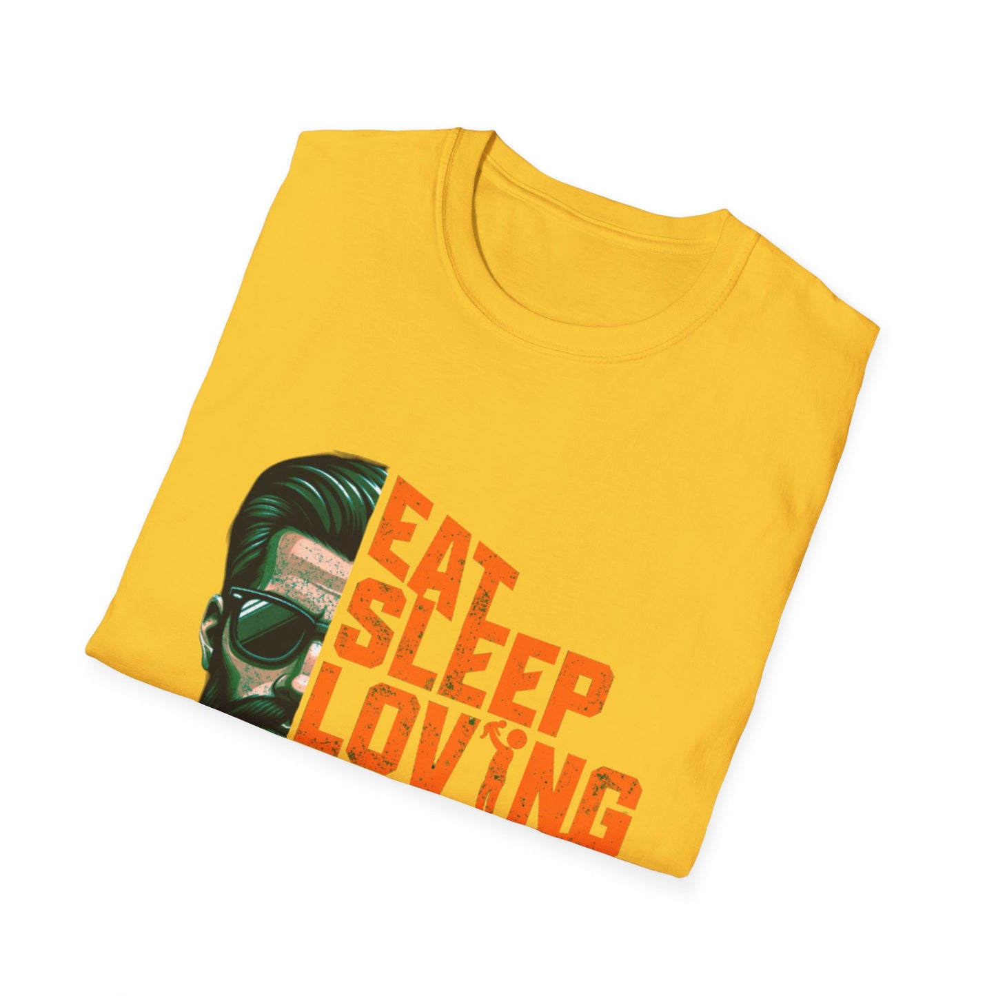 Proud Daddy Unisex Softstyle T-Shirt - Eat Sleep Loving Repeat