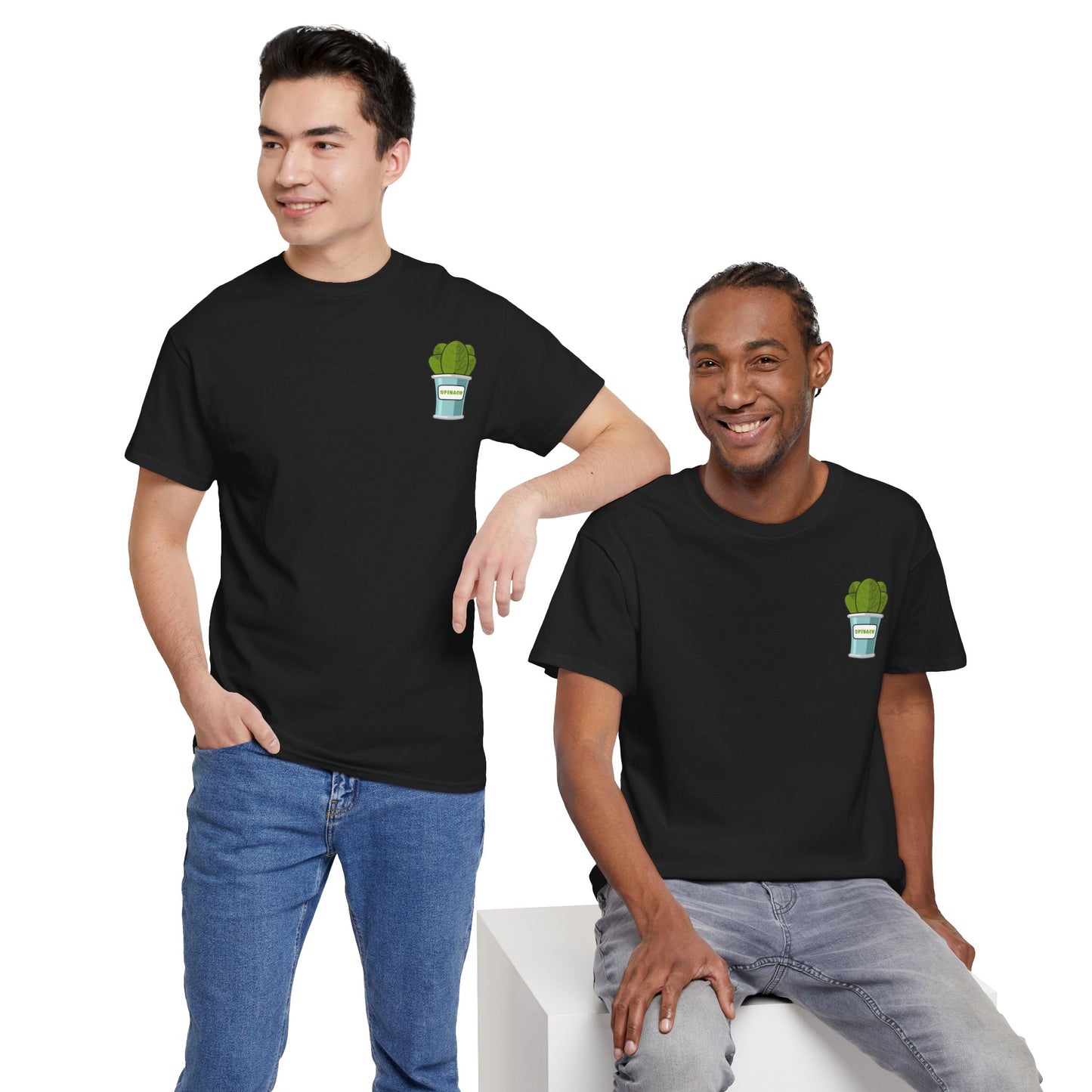 Popeye Front & Back Unisex Tee Shirt Print – Cotton