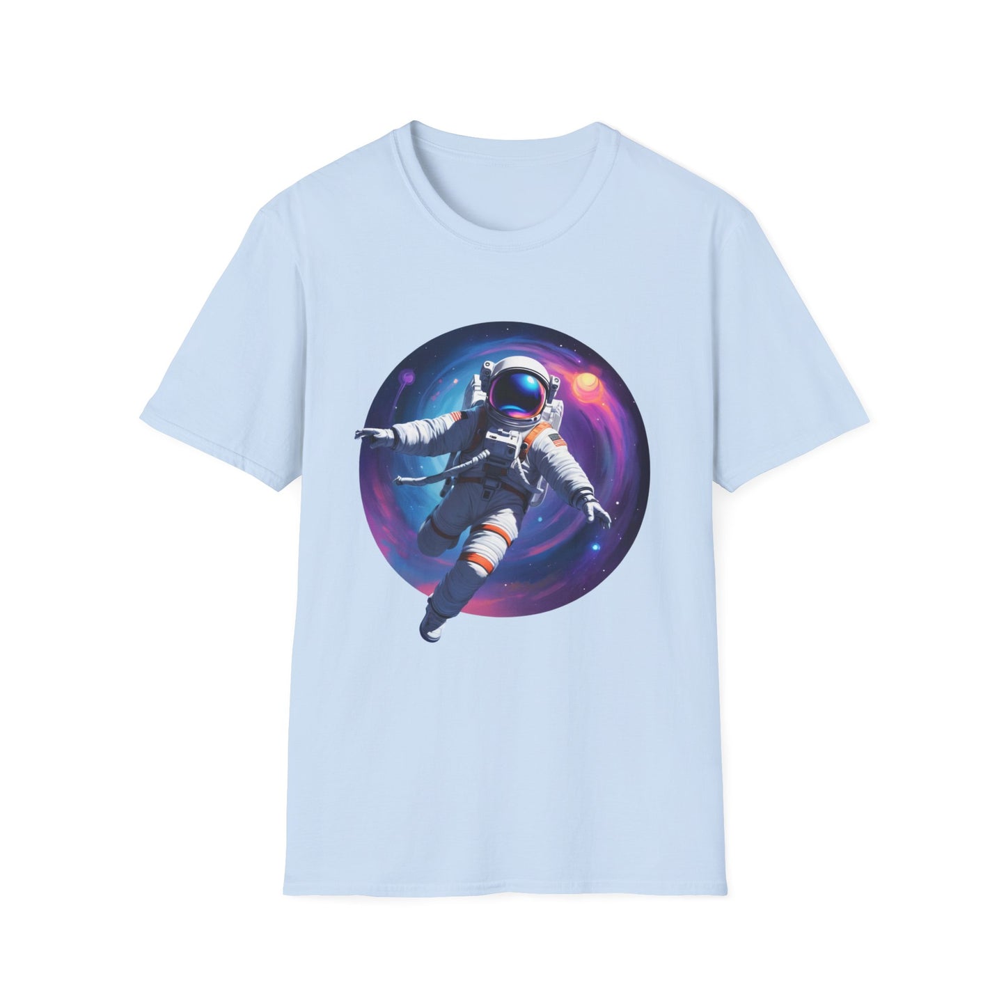 Cosmic Astronaut Unisex Softstyle T-Shirt | Space Theme Graphic Tee