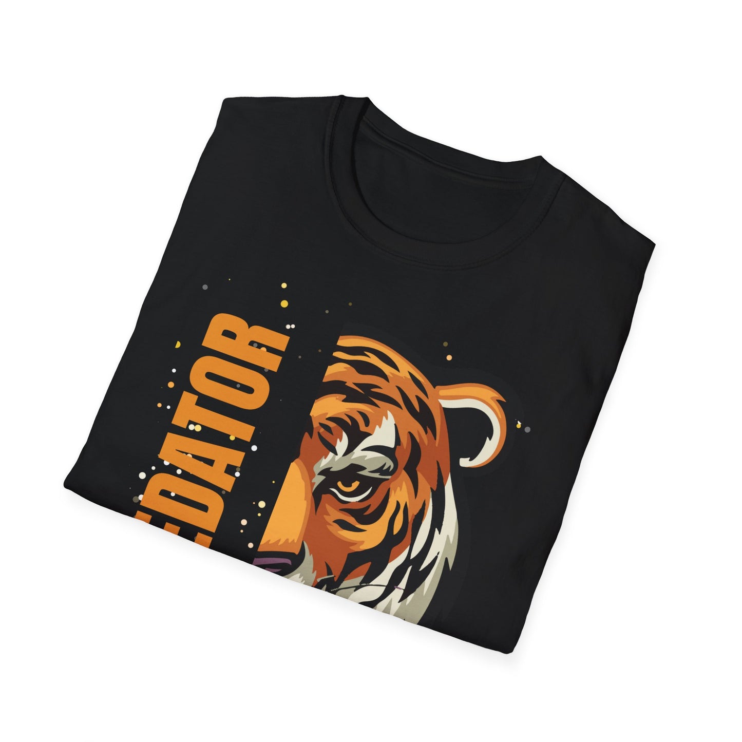 Predator Tiger Graphic Unisex Softstyle T-Shirt - Fierce Wild Animal Design
