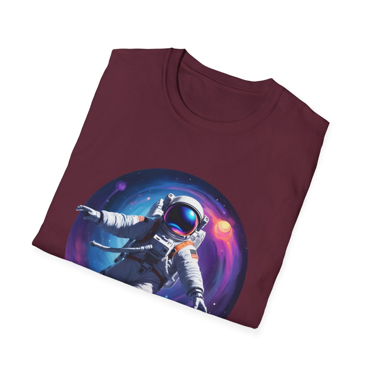 Cosmic Astronaut Unisex Softstyle T-Shirt | Space Theme Graphic Tee