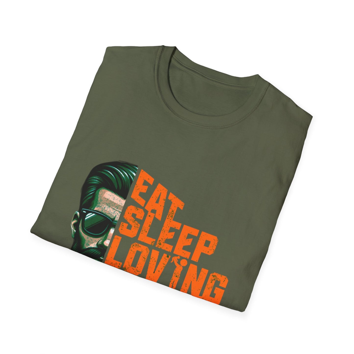 Proud Daddy Unisex Softstyle T-Shirt - Eat Sleep Loving Repeat