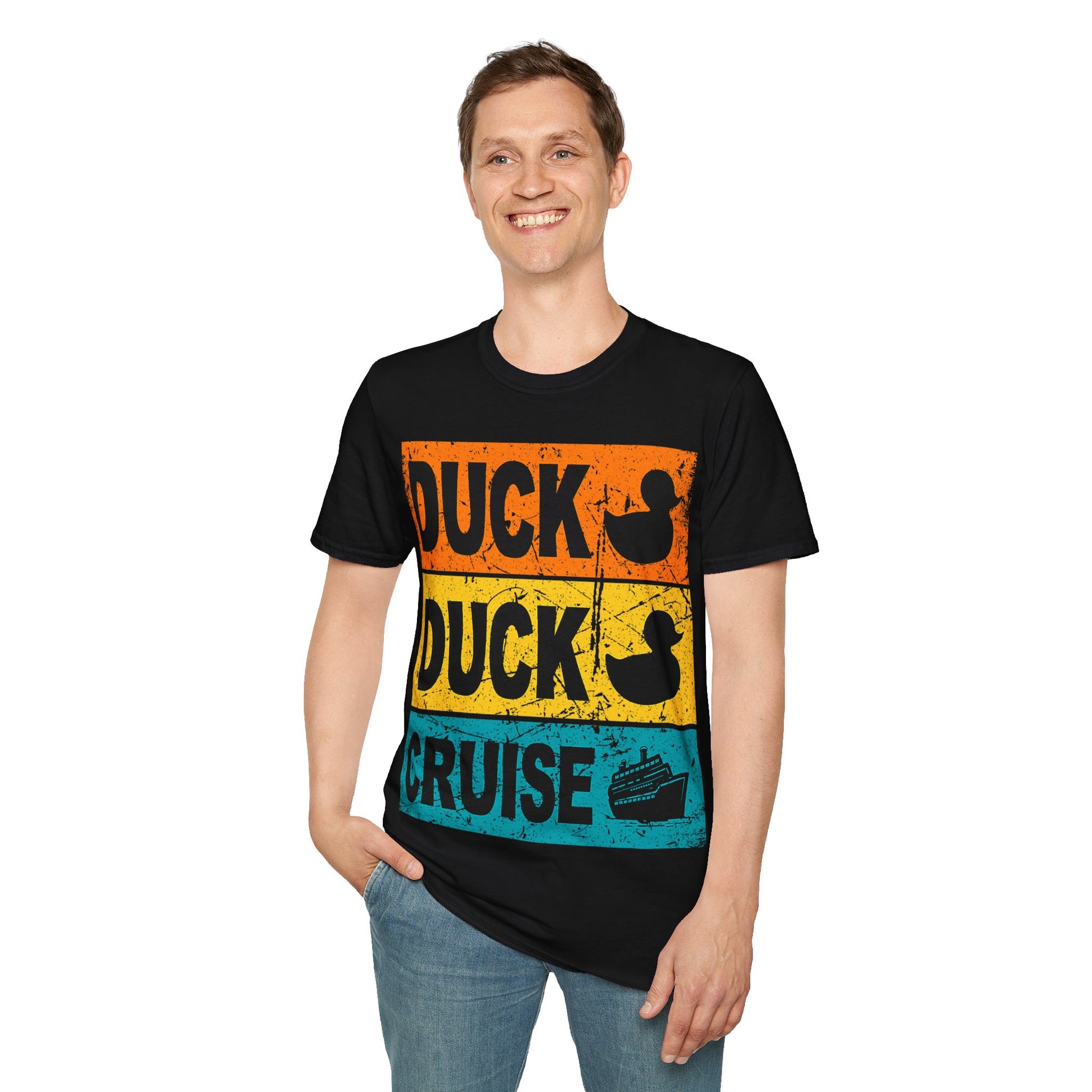 Duck Duck Choose Unisex Softstyle T-Shirt, Cute Animal Tee, Funny Graphic Shirt, Gift for Duck Lovers, Casual Wear, Summer Outfit