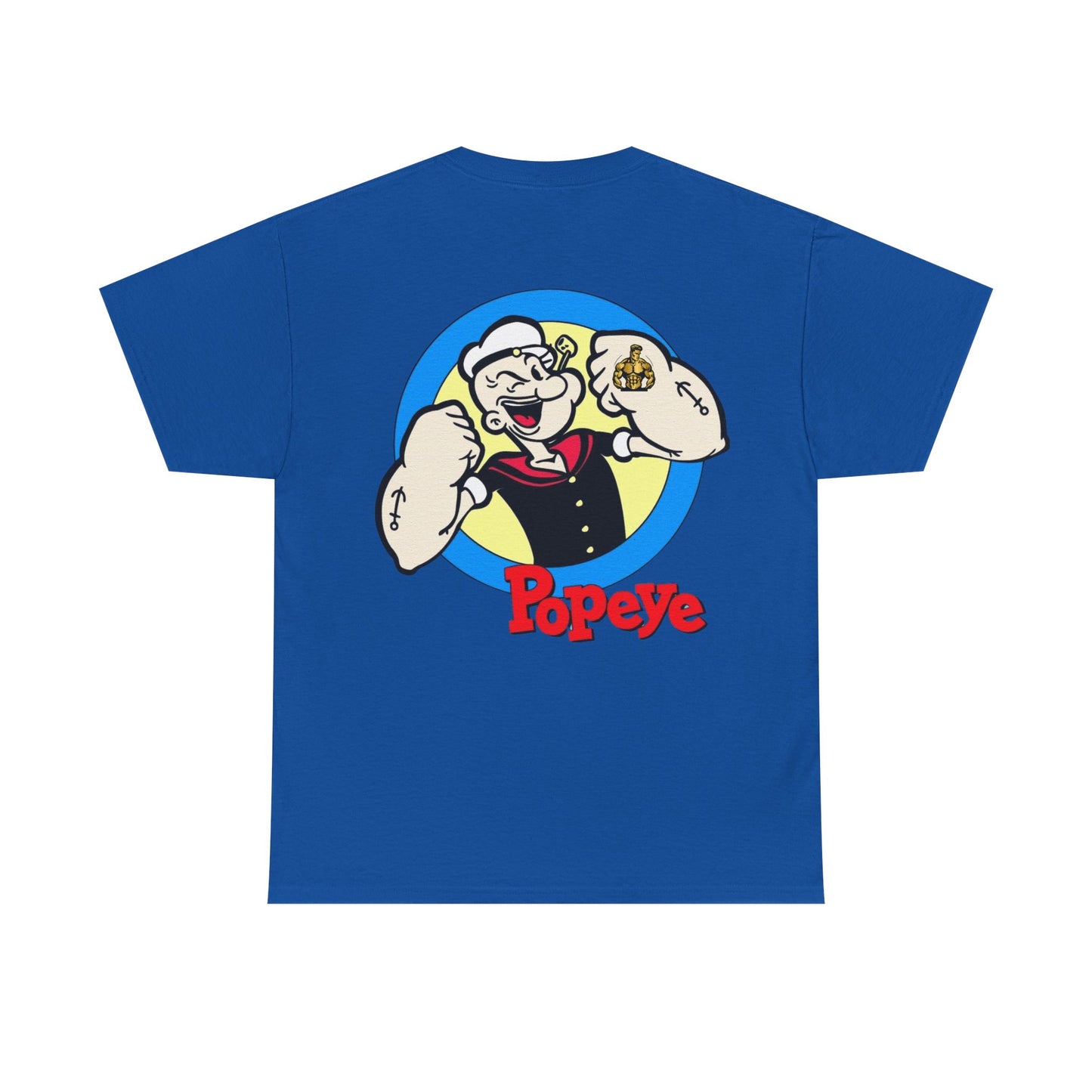 Popeye Front & Back Unisex Tee Shirt Print – Cotton