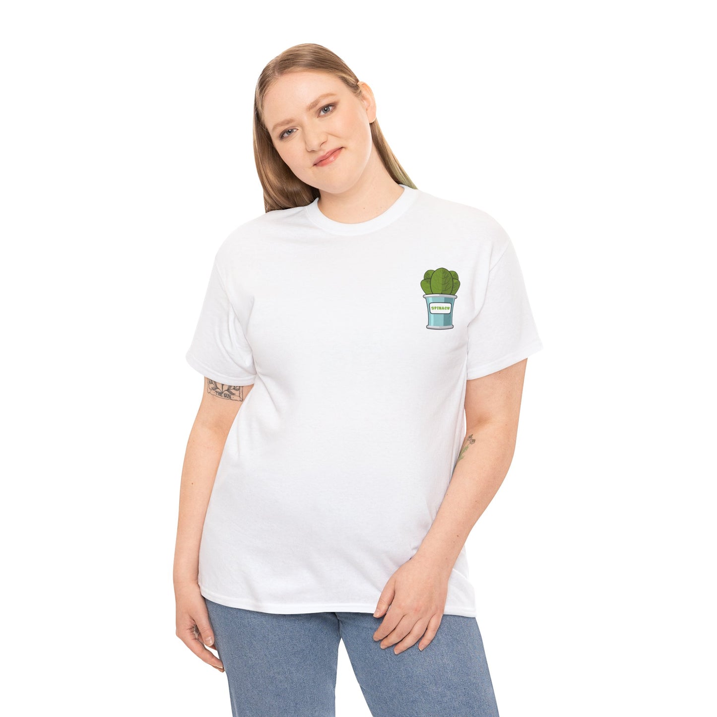 Popeye Front & Back Unisex Tee Shirt Print – Cotton